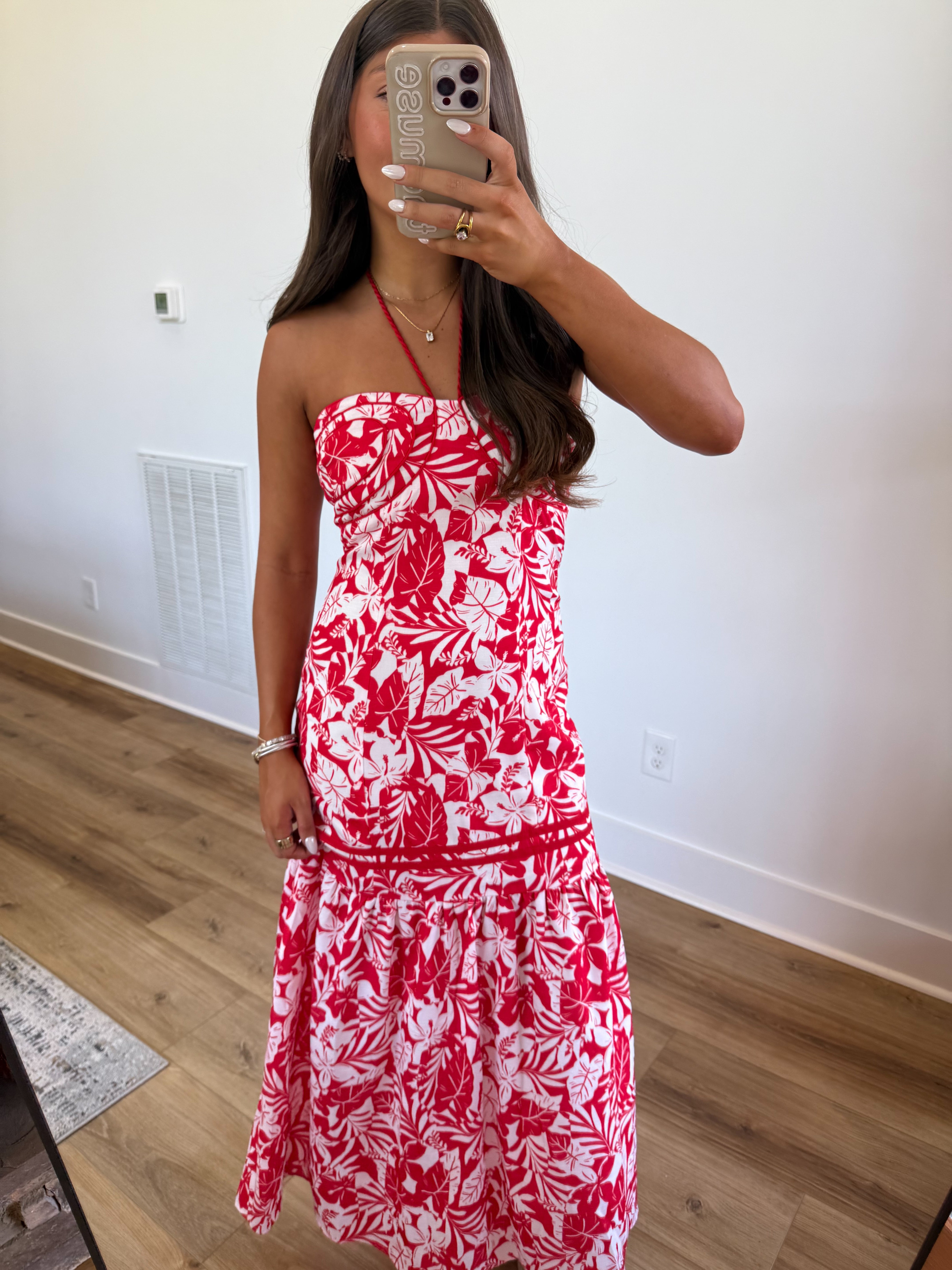 Red Tropics Dress