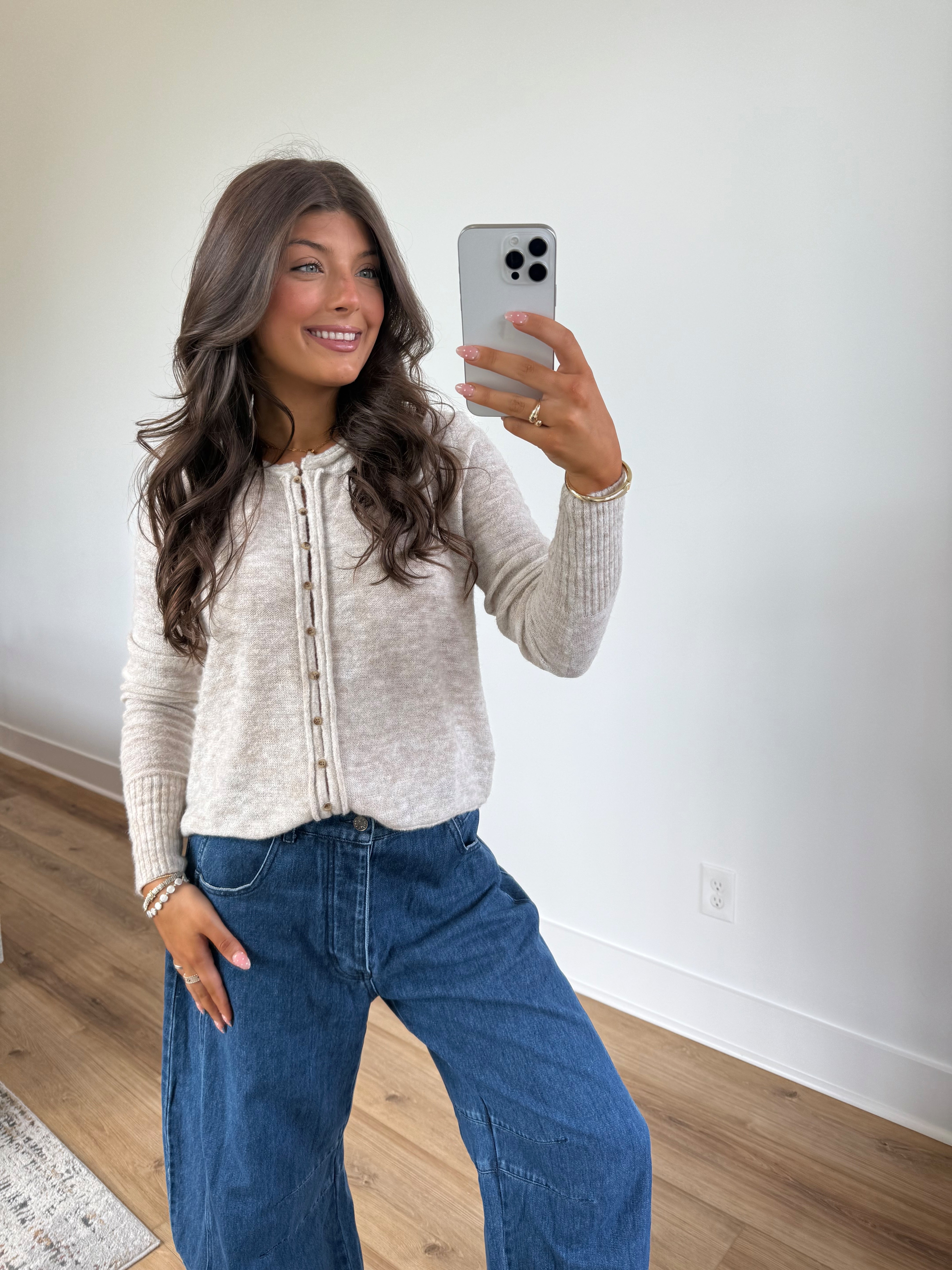 Fifth Avenue Cardigan (Cream)