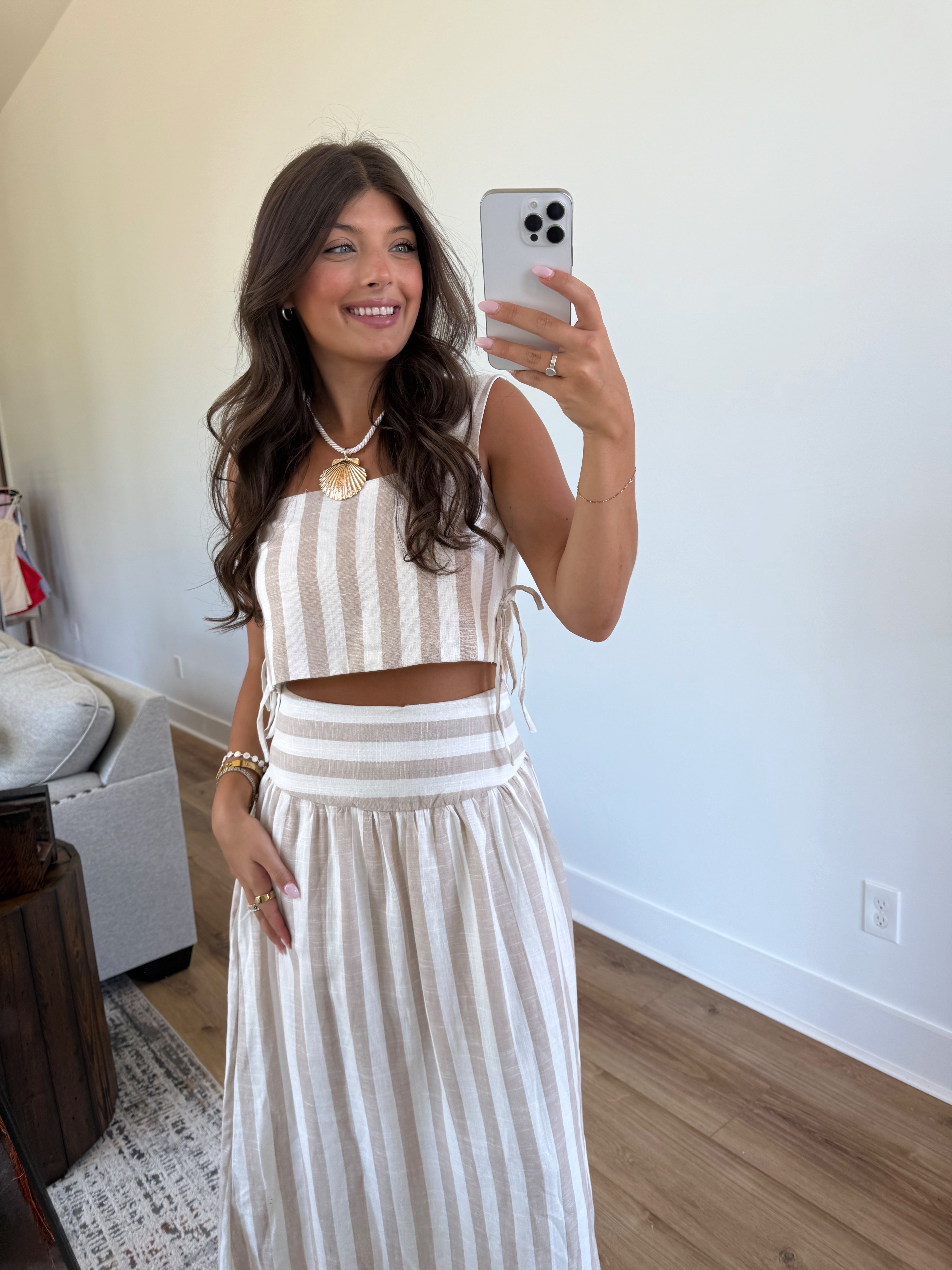 Cream Stripes Set
