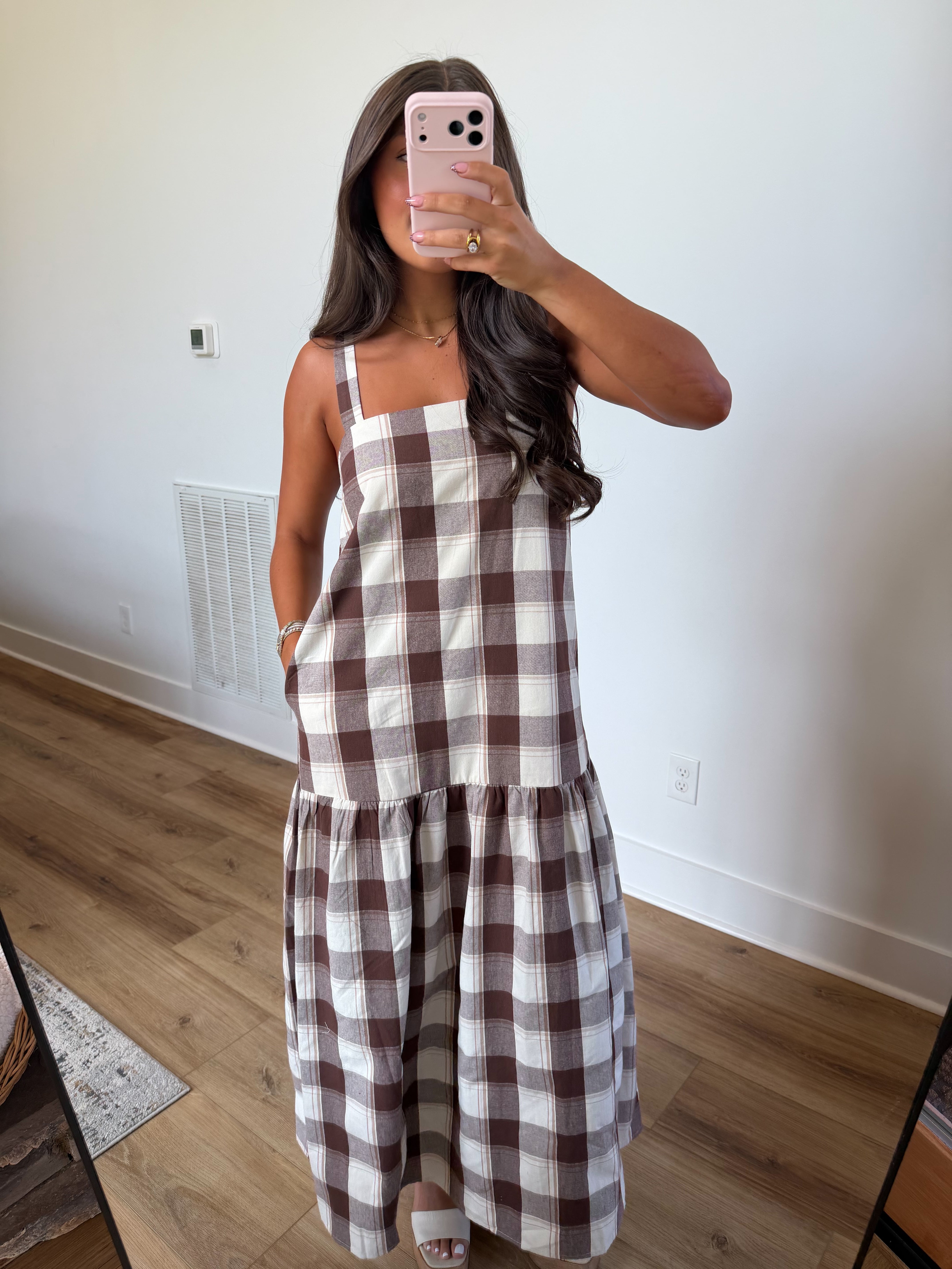 Arista Gingham Midi