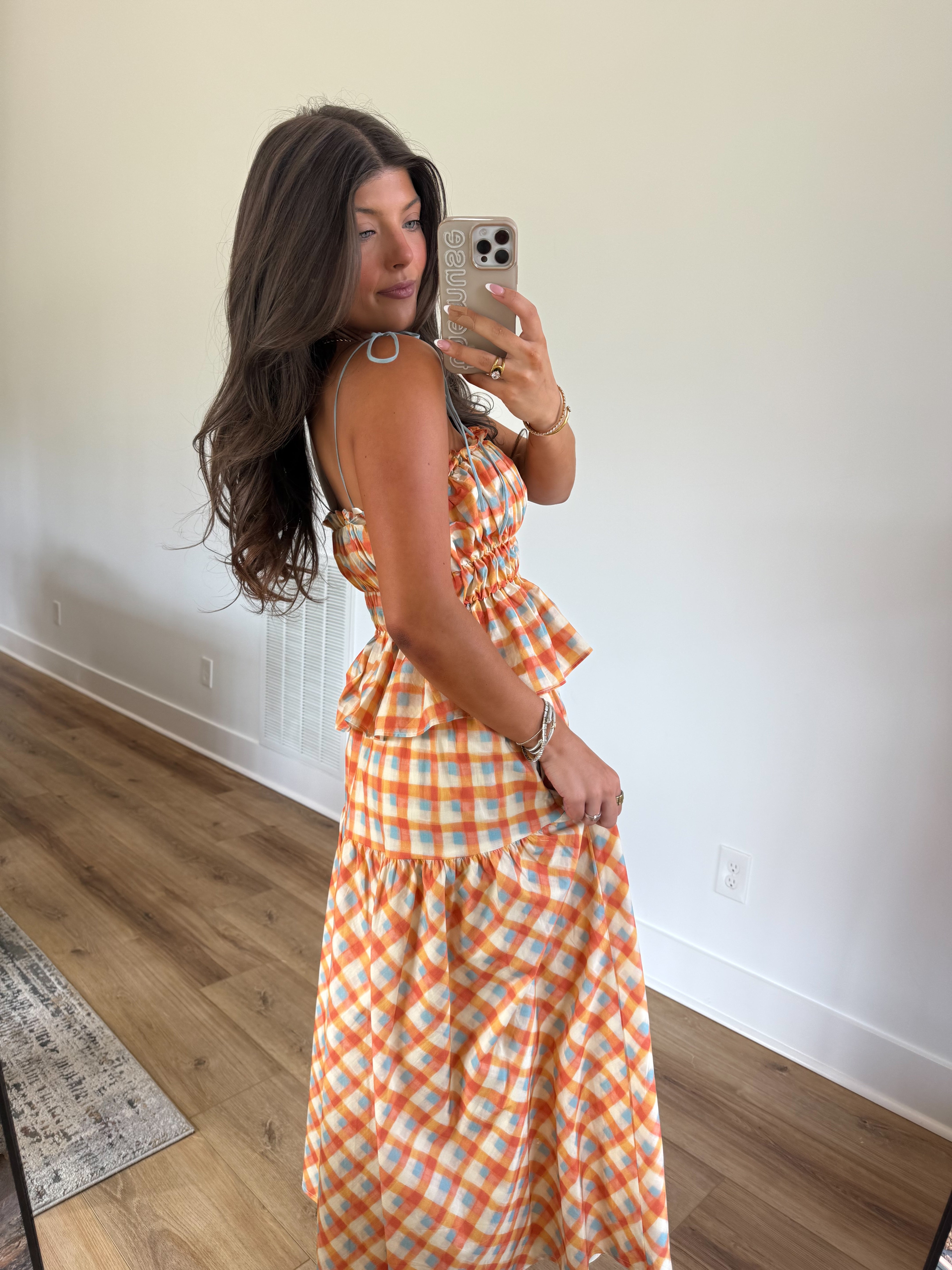 Apricot Picnic Maxi Set