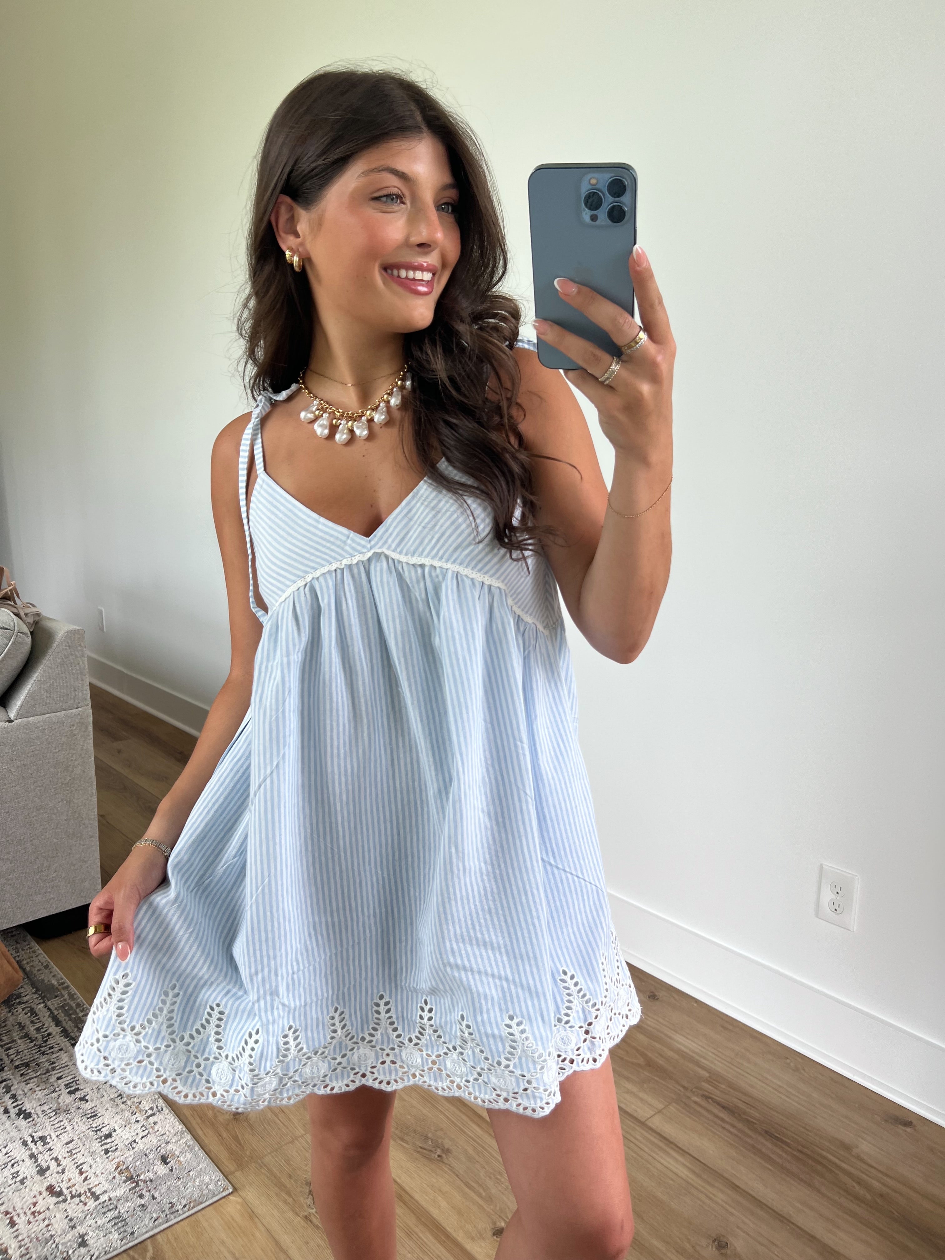 Day Yacht Stripe Mini Dress