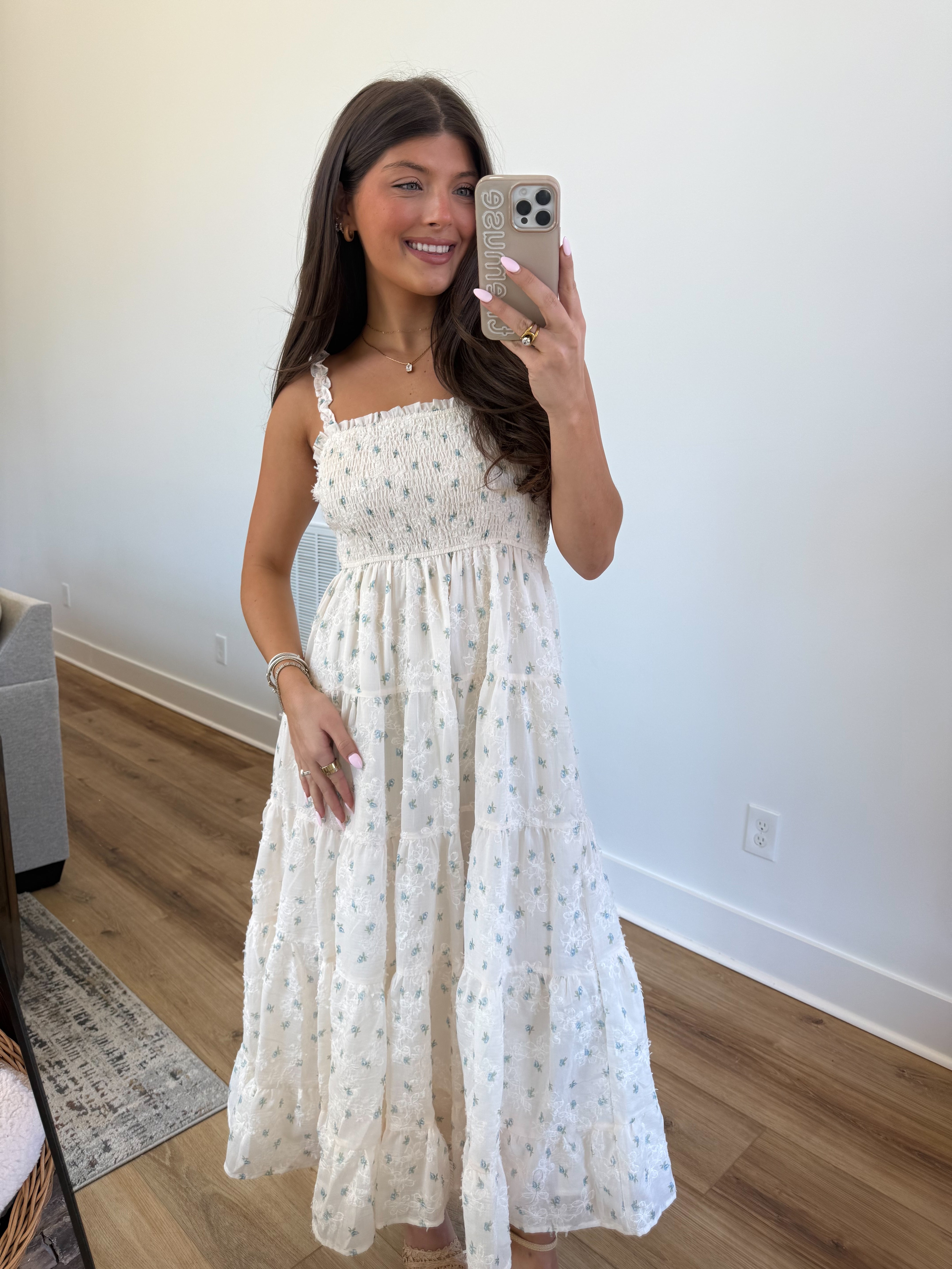 Cottage Ruffle Midi