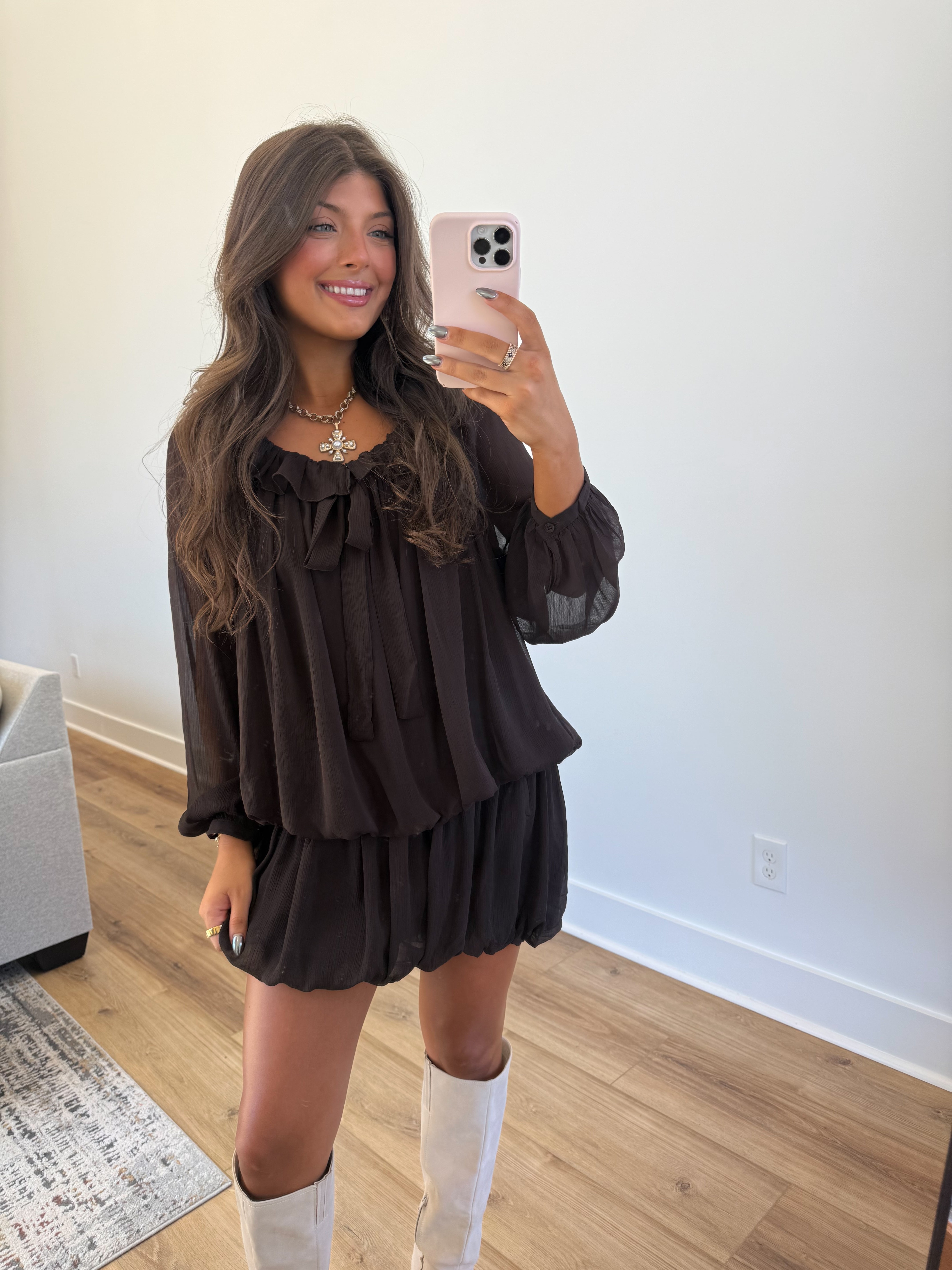 The Bubble Brown Fall Dress