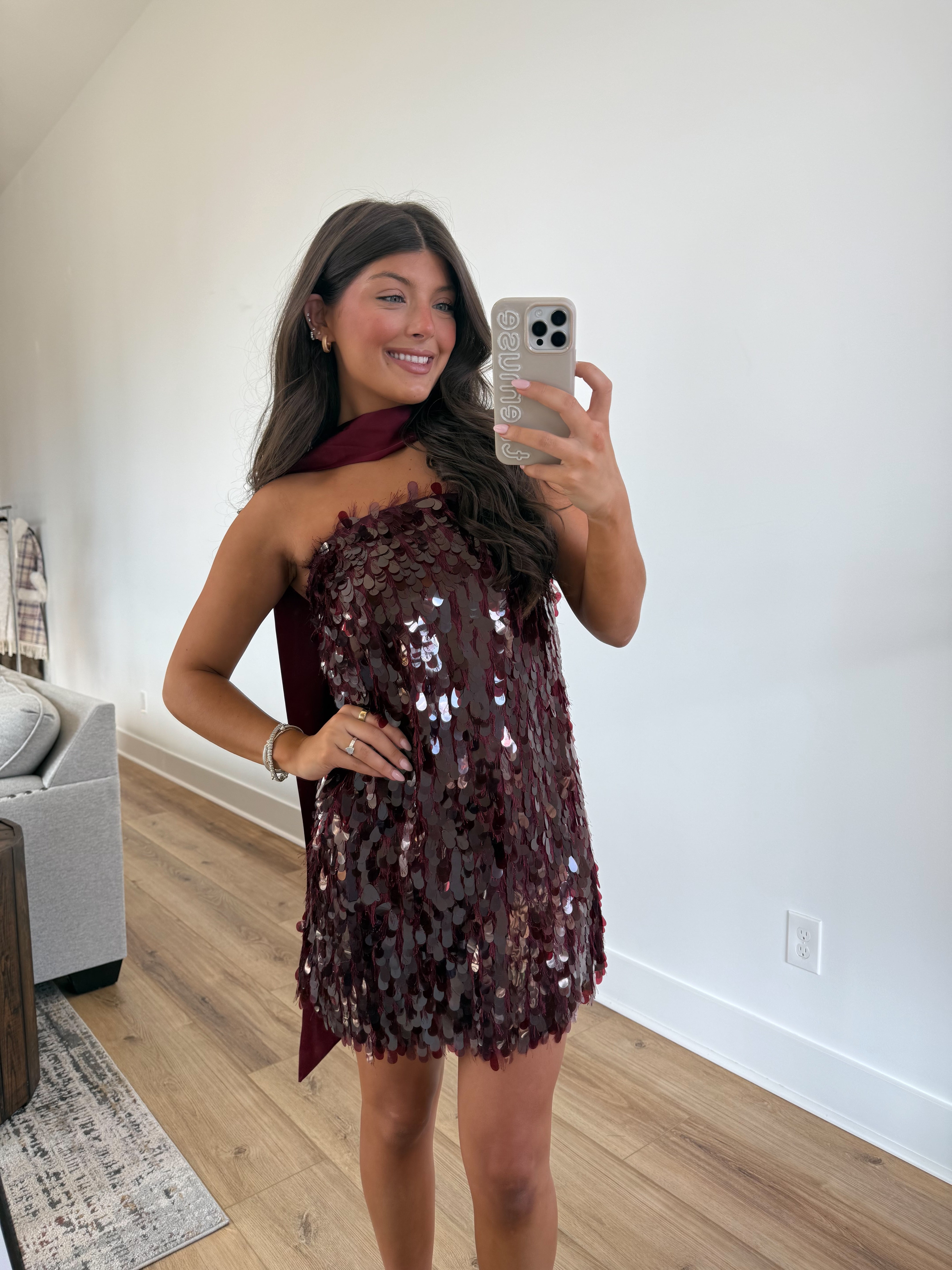 The Burgundy Spritz Dress