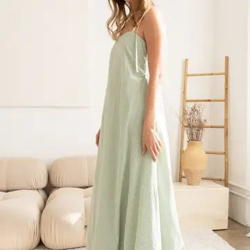 The Sweet Easter Stripe Maxi (Blue)