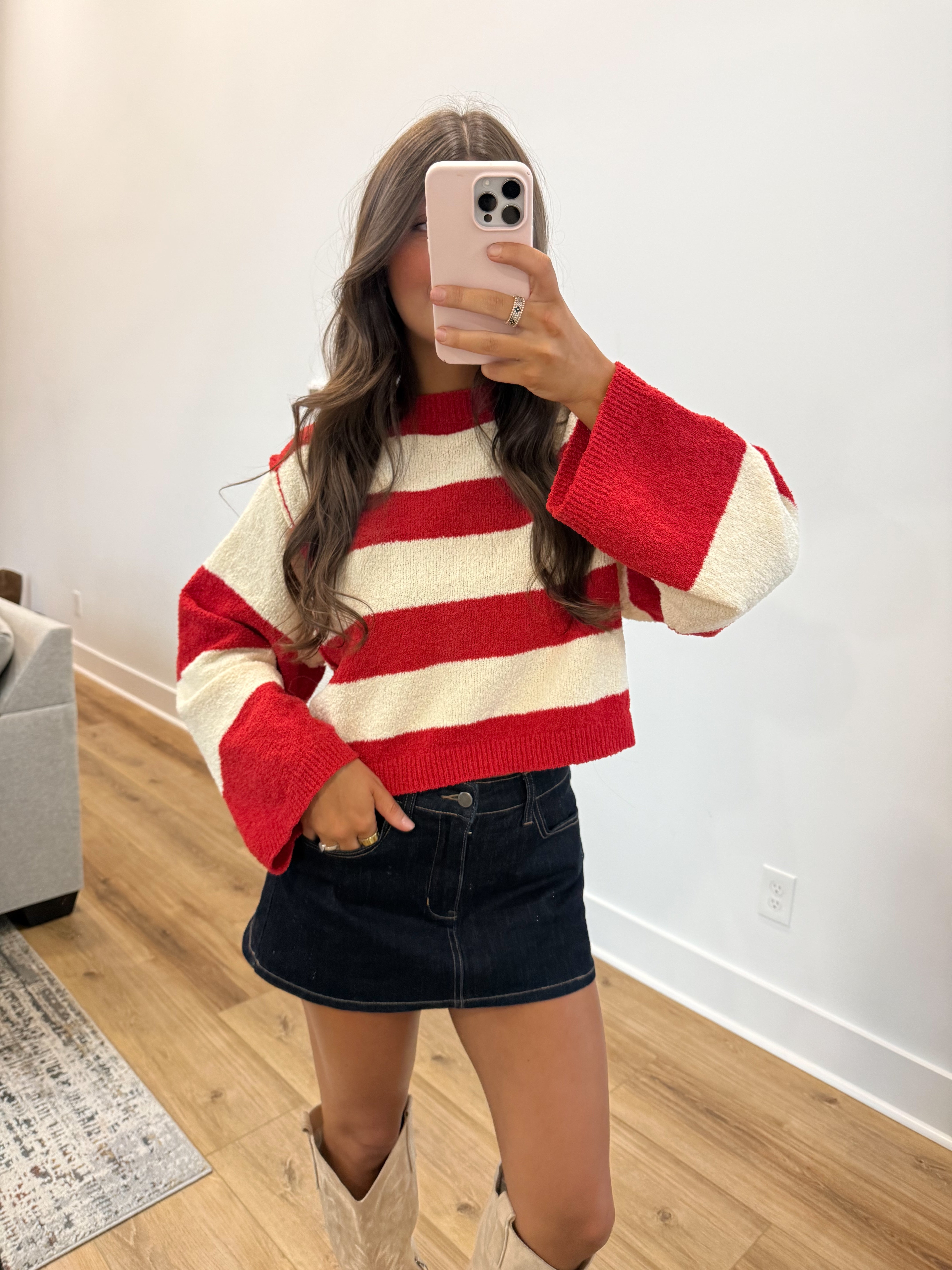 Scarlet Stripe Sweater