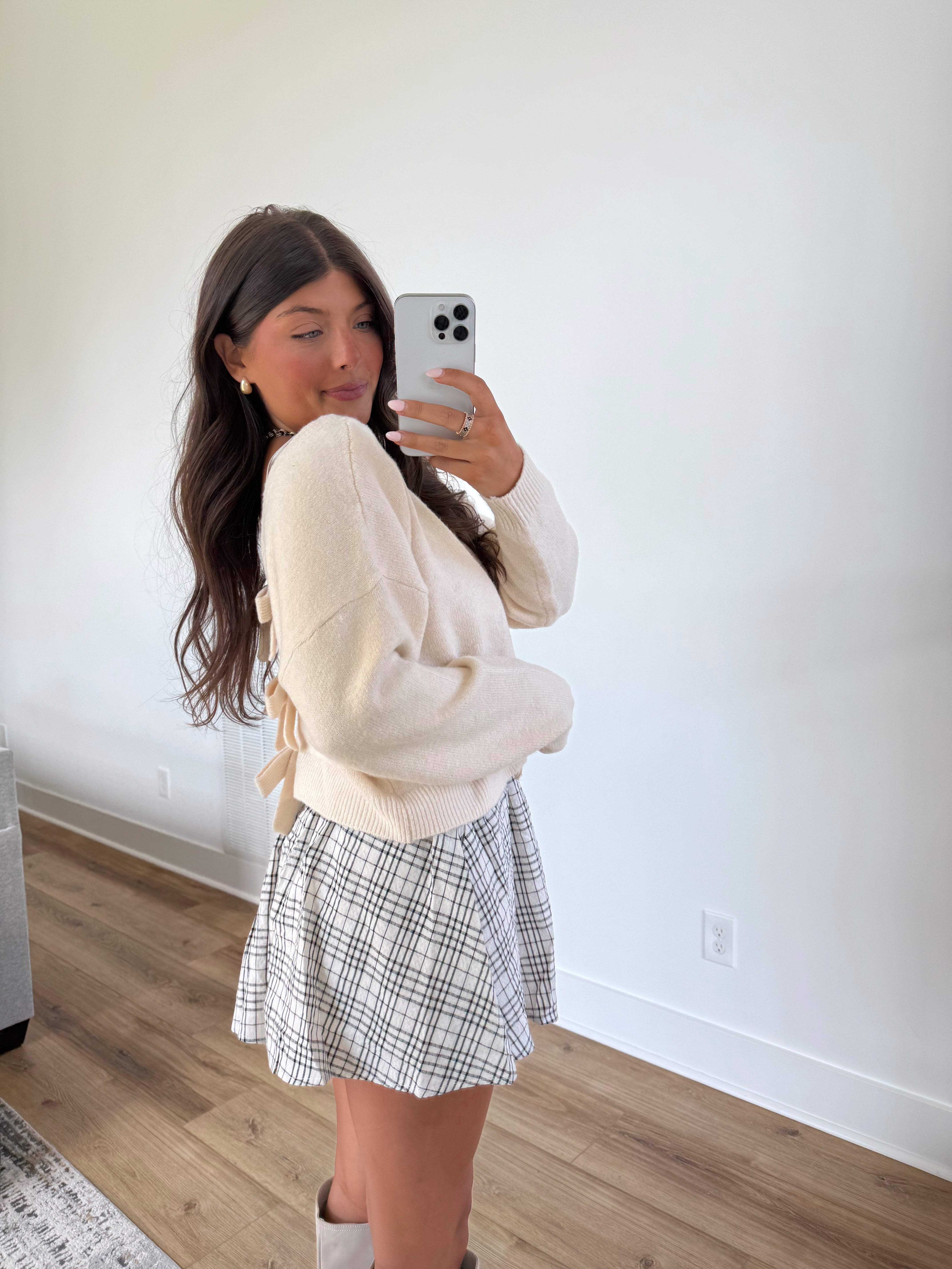 Lillian Bow Sweater (Cream)
