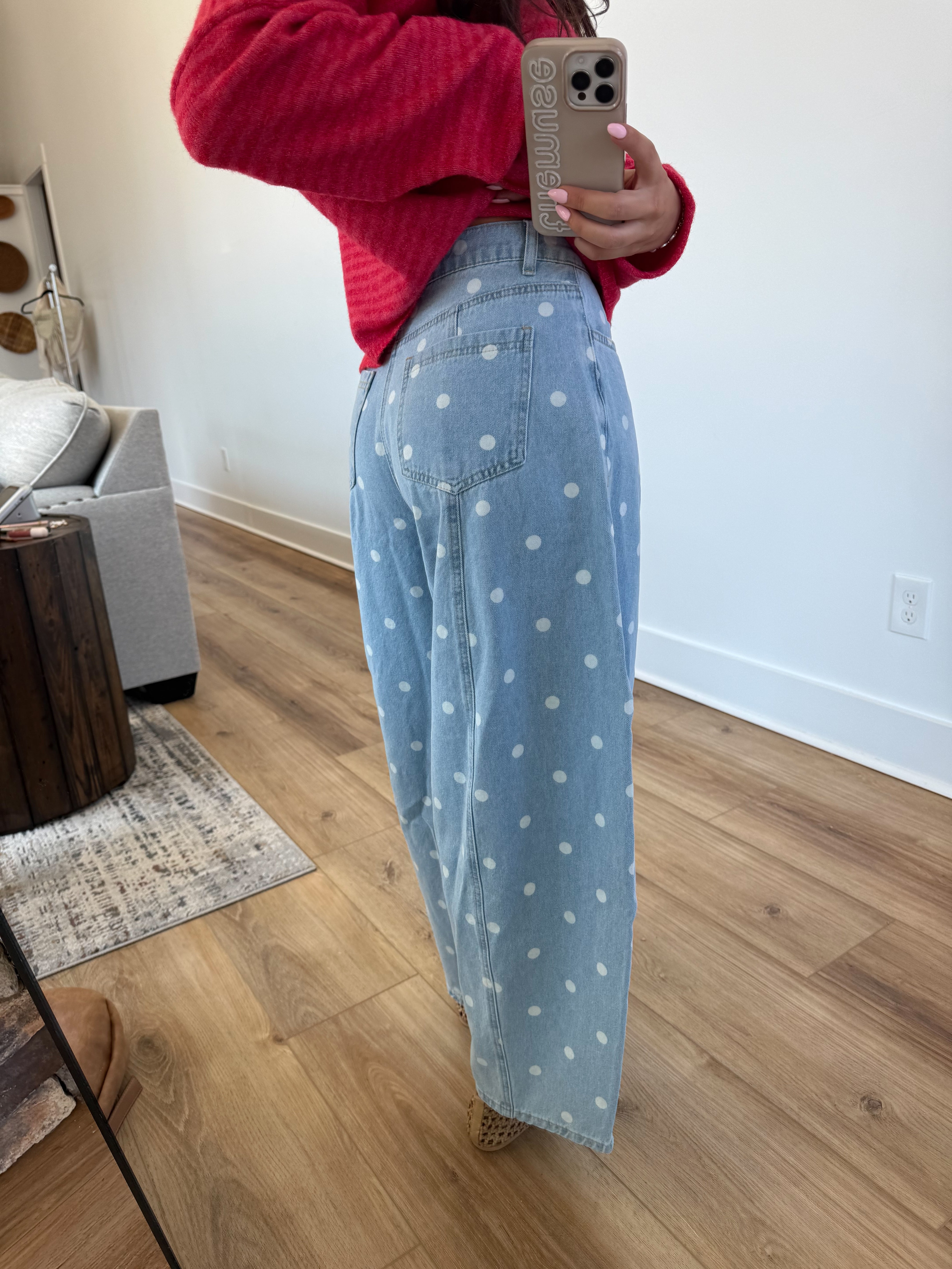 The Bluebell Dot Denim (Restock)