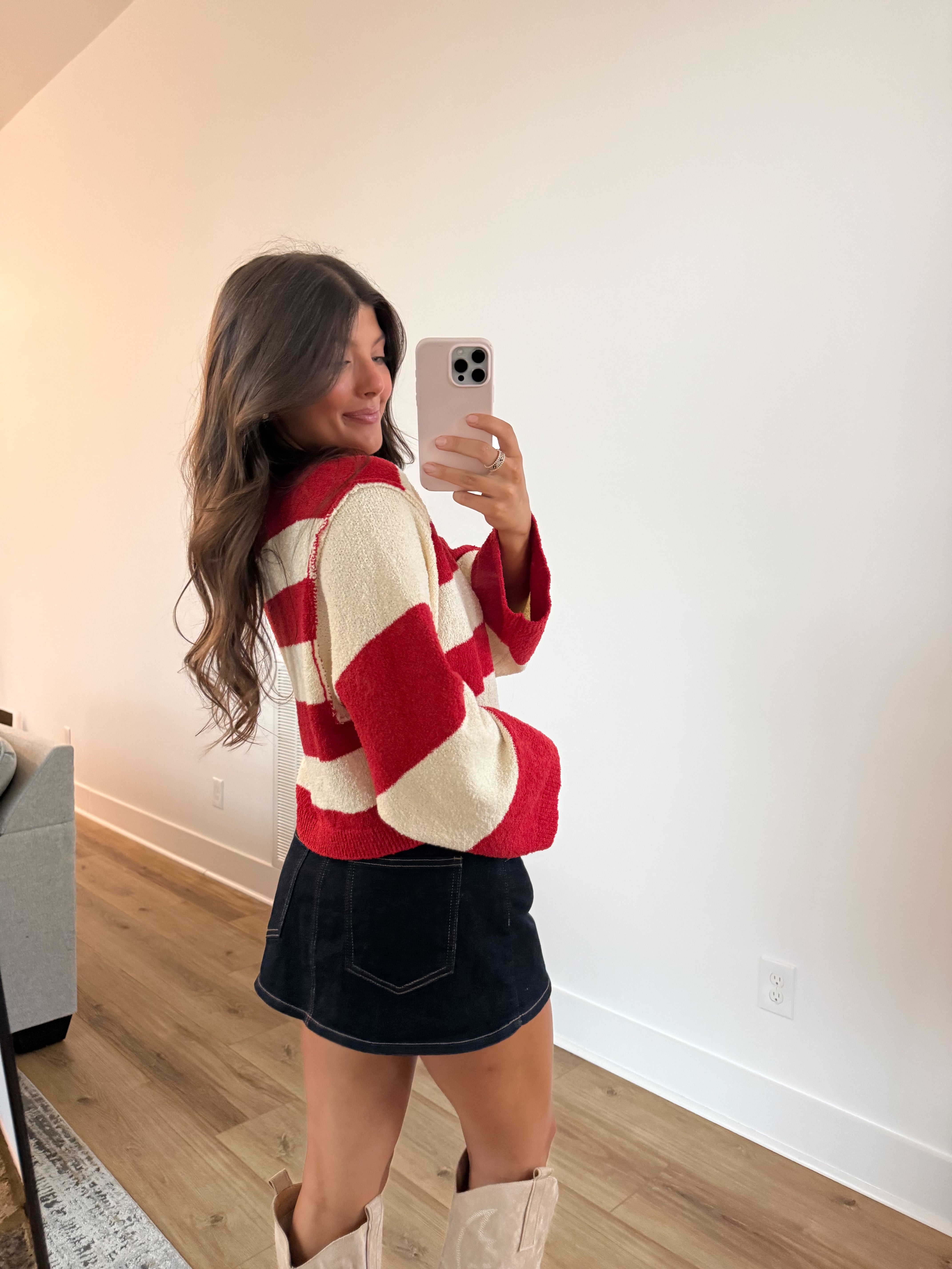 Scarlet Stripe Sweater
