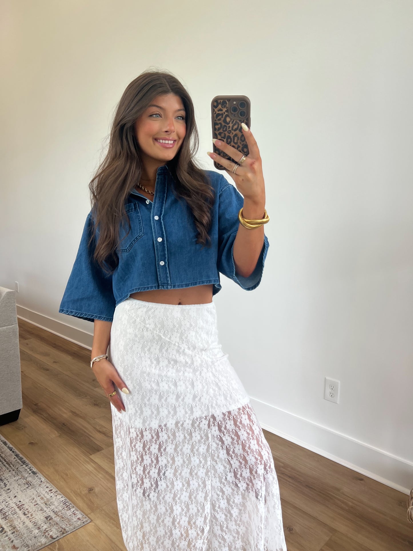 Lace Midi Skirt