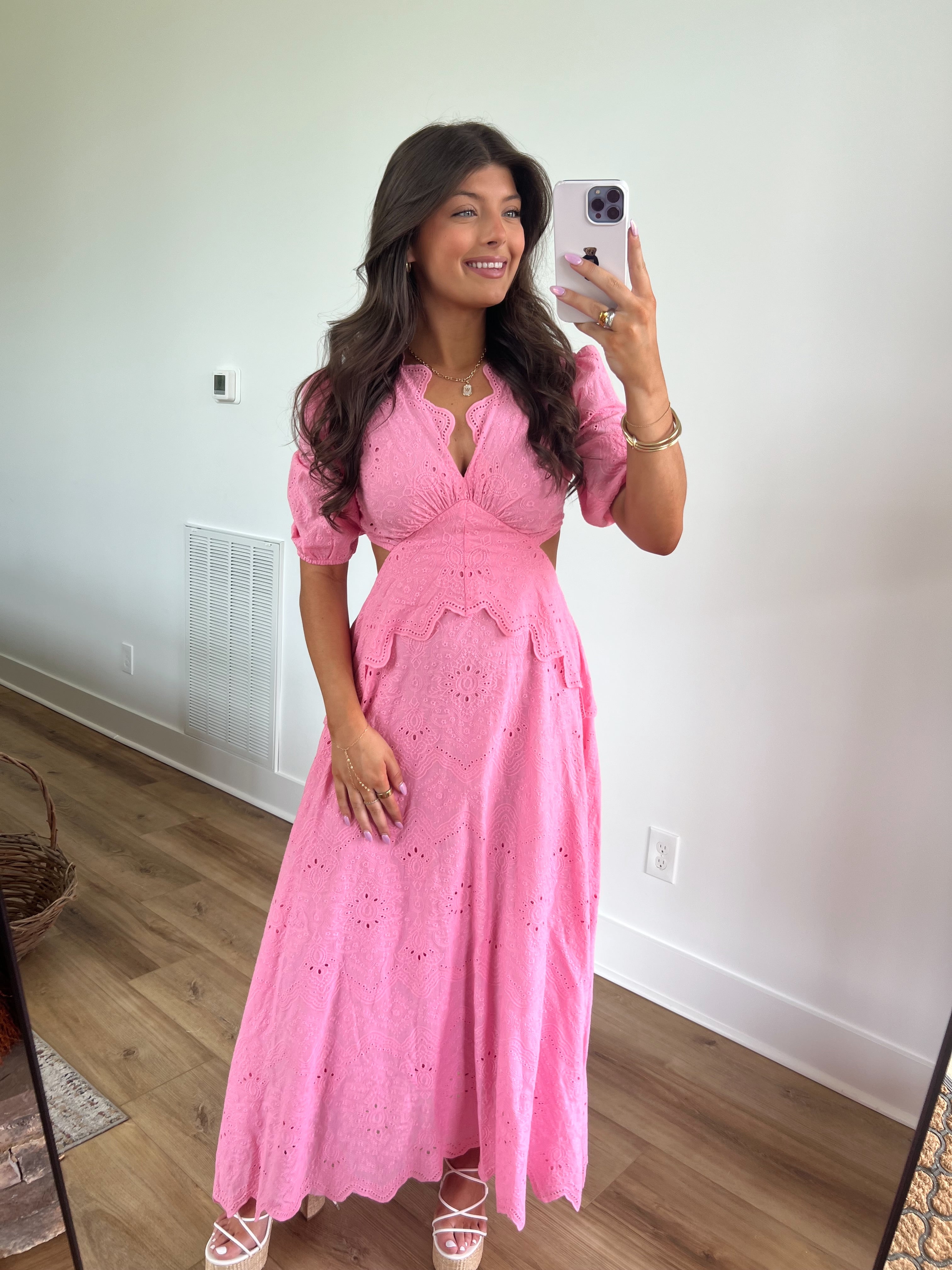 Coosa Eyelet Maxi Dress