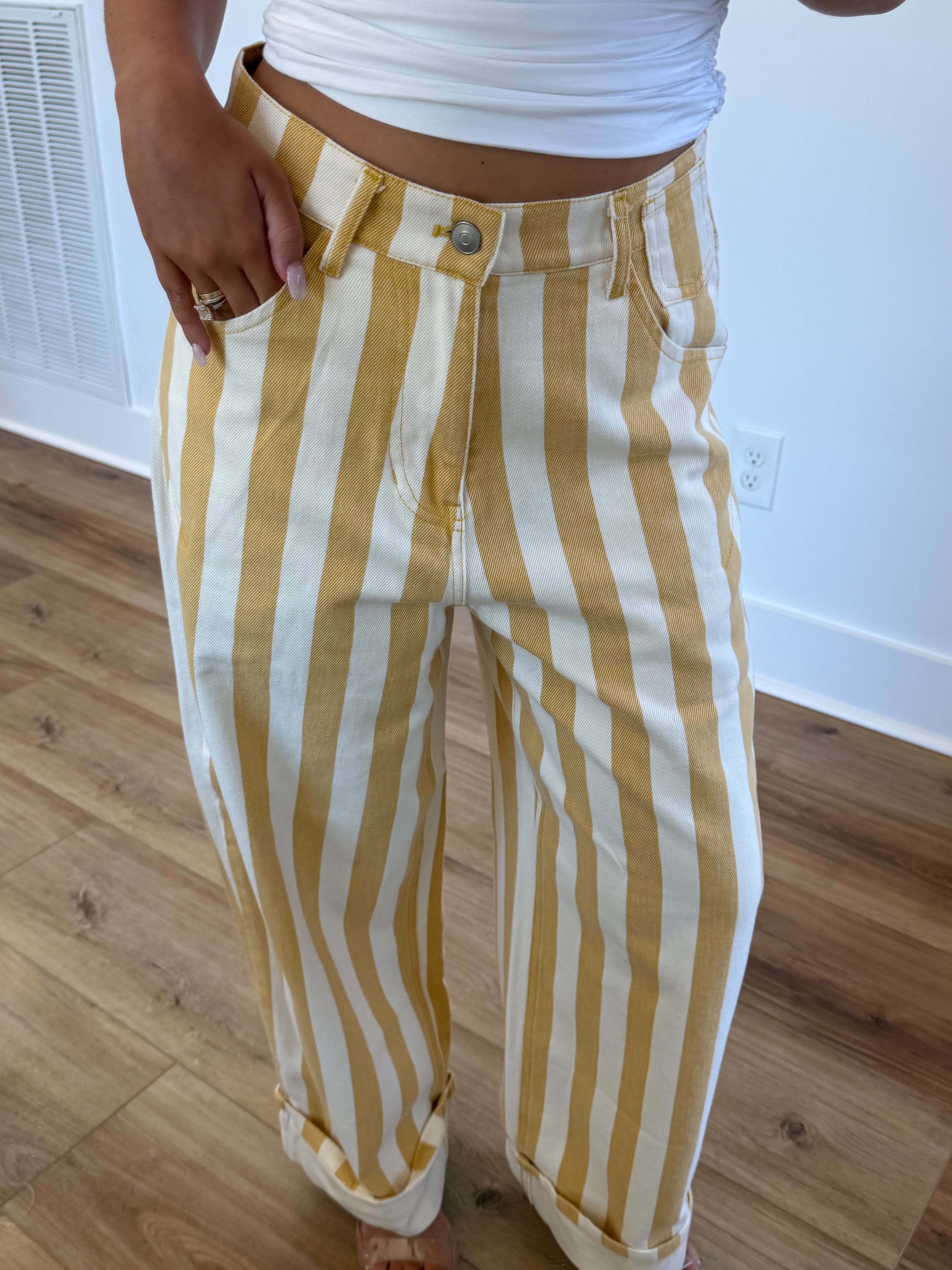 The Sunshine Stripe Jeans