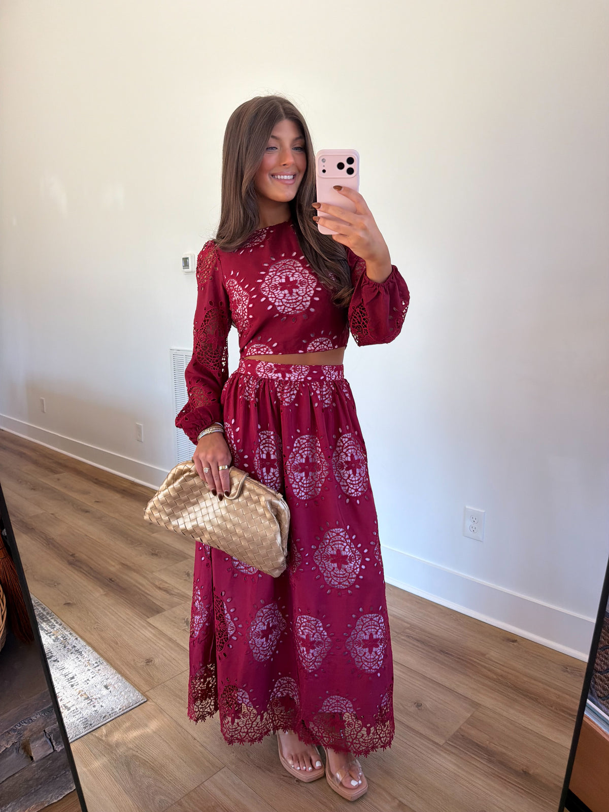Juliette Lace Set (Burgundy)