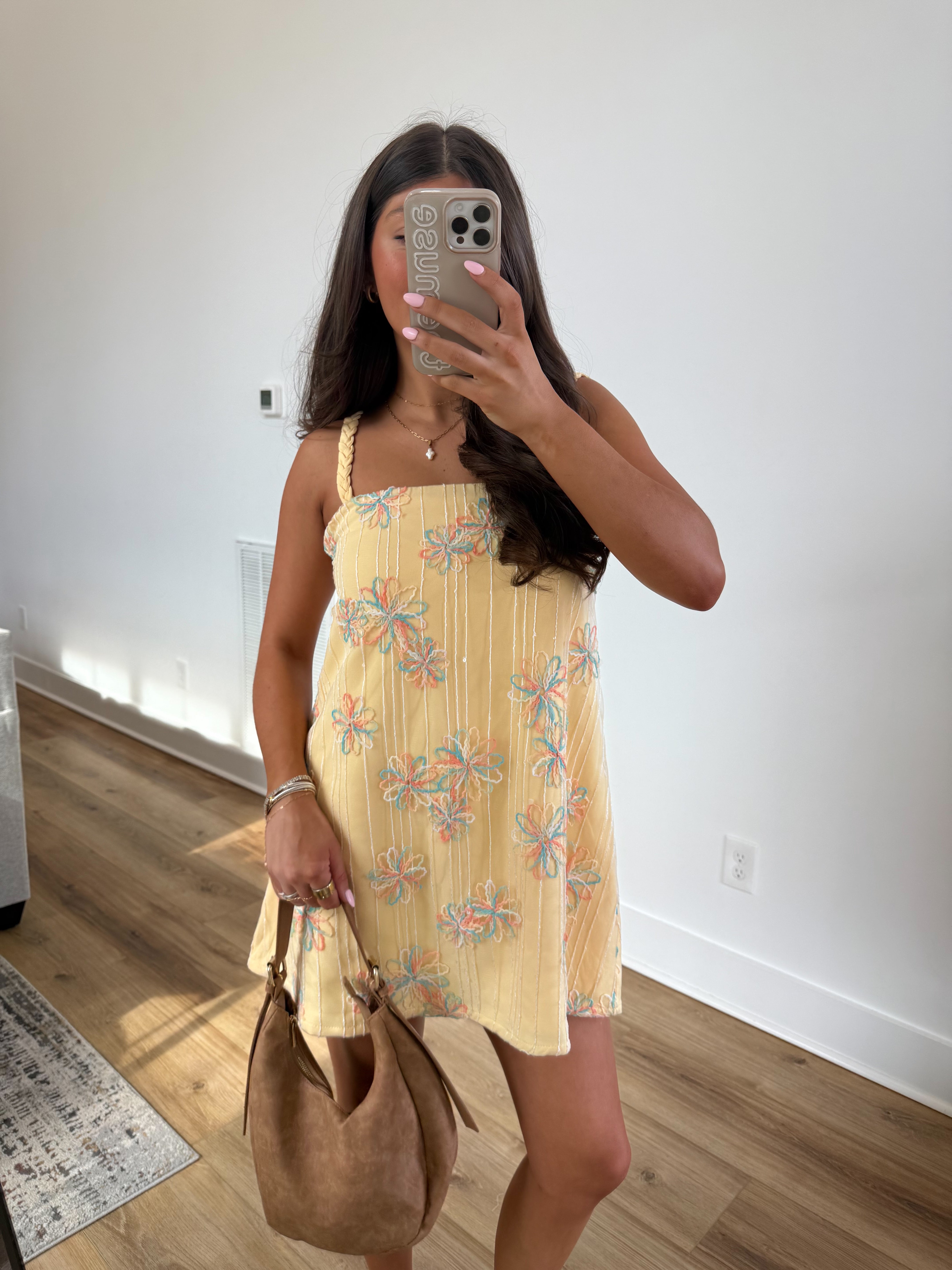 Spring Fling Babydoll Dress (Yellow)(Restock)