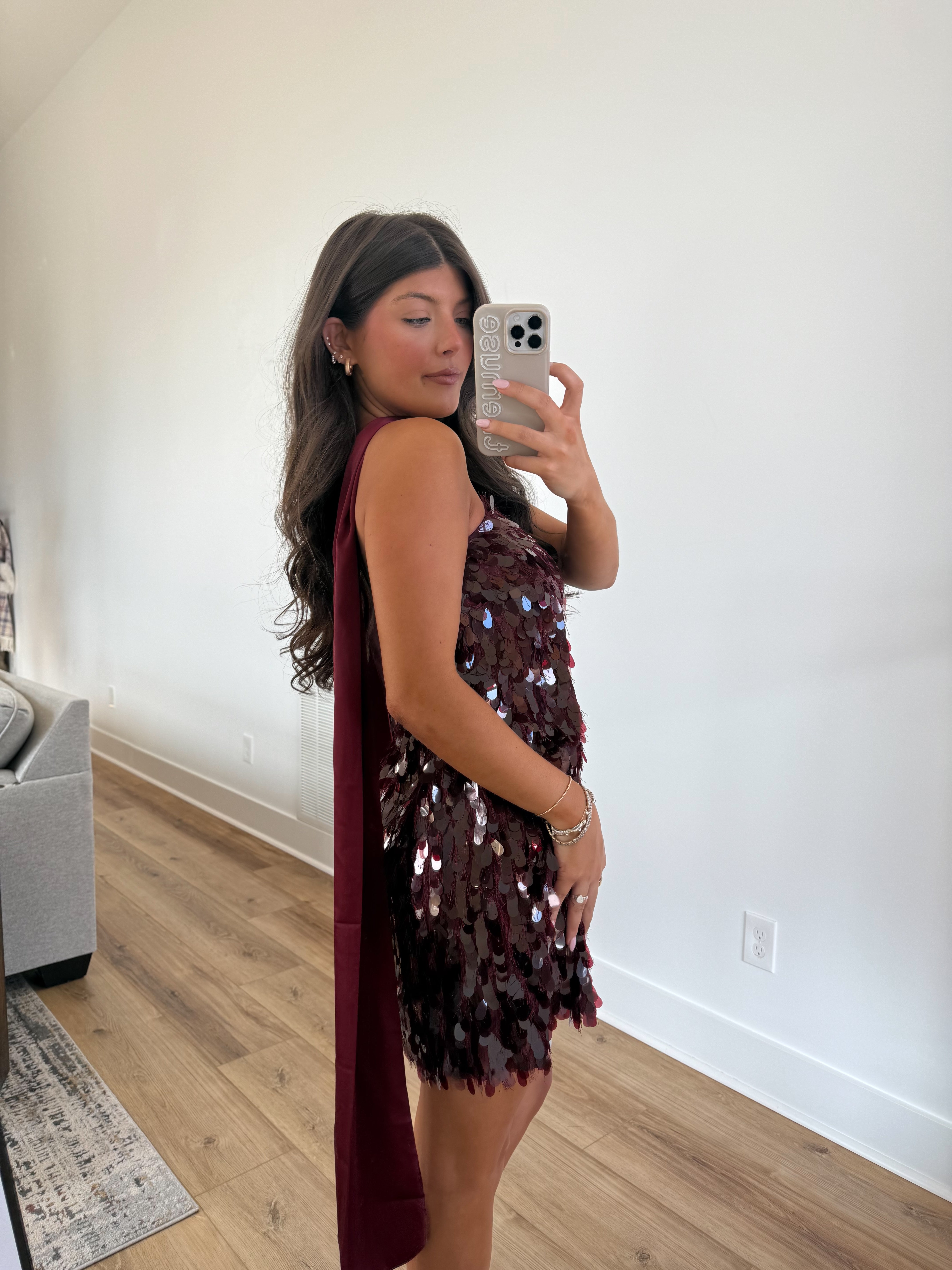 The Burgundy Spritz Dress