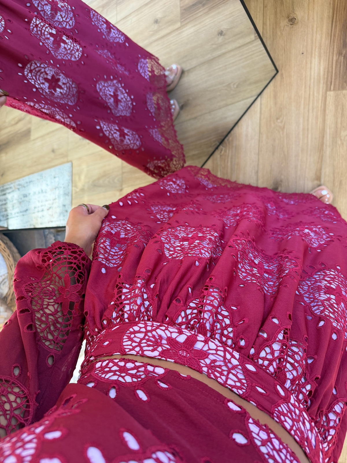 Juliette Lace Set (Burgundy)