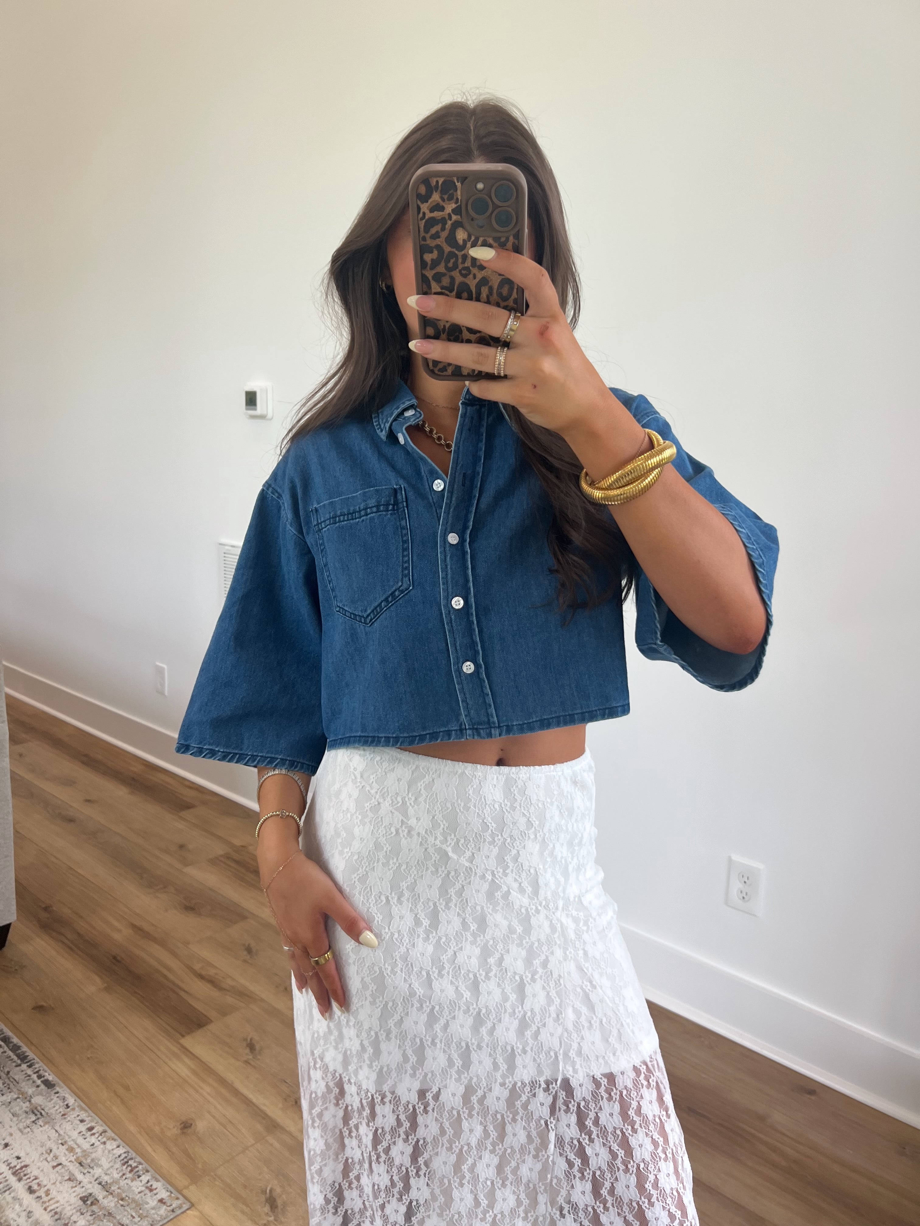 Remi Dark Denim Top (Restock)