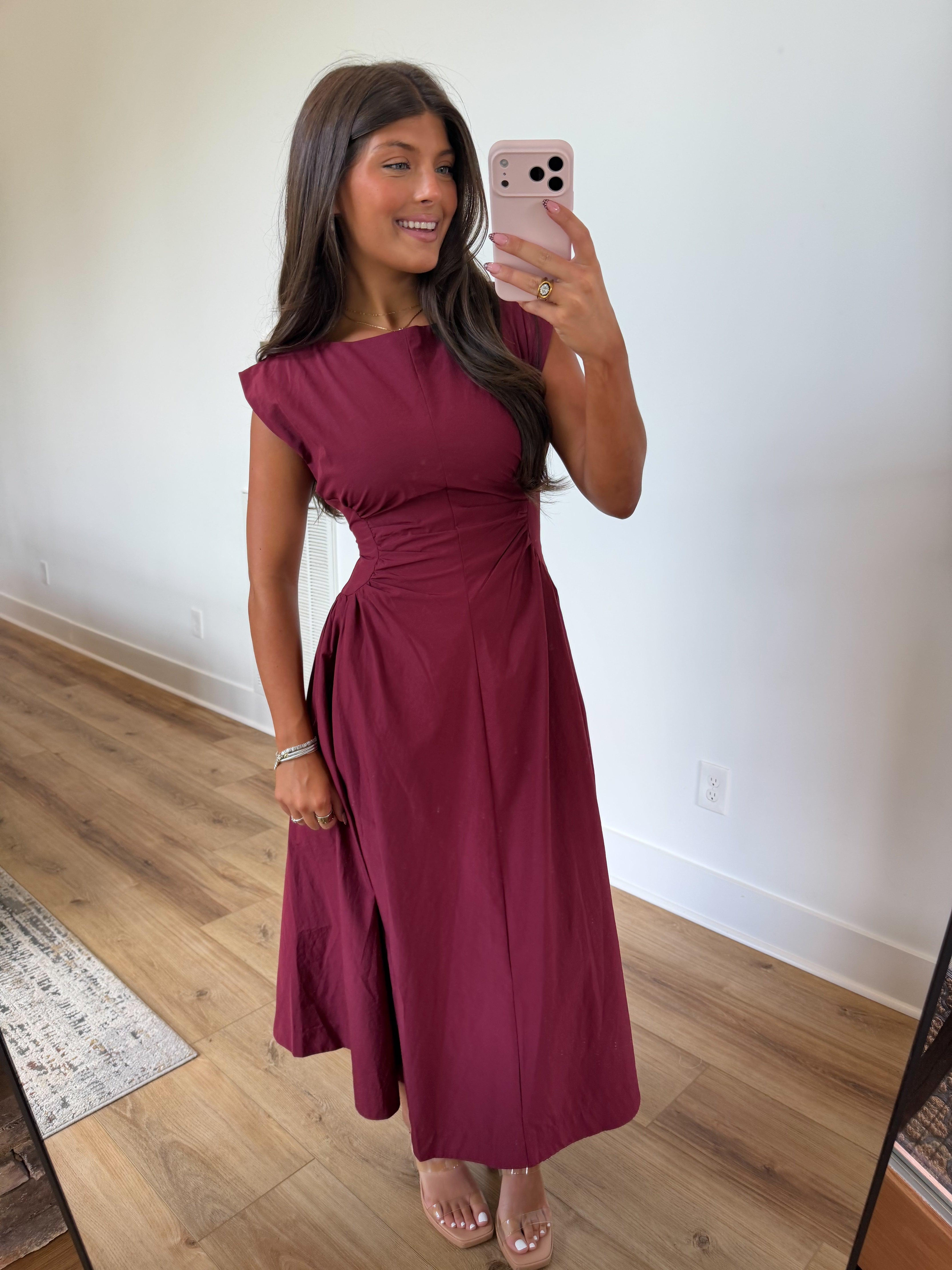 The Timeless Midi (Burgundy)
