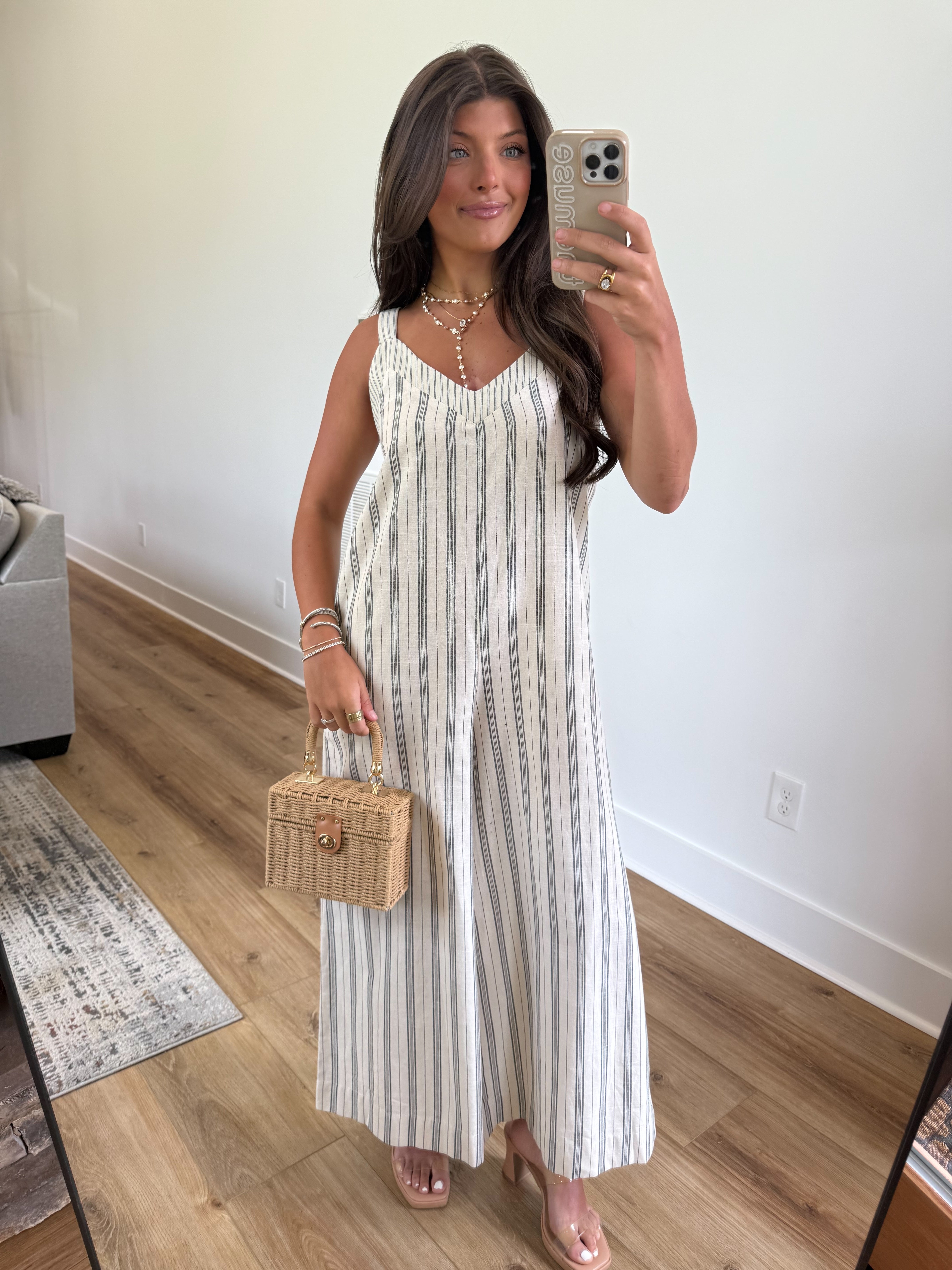 Melanie Stripe Jumpsuit