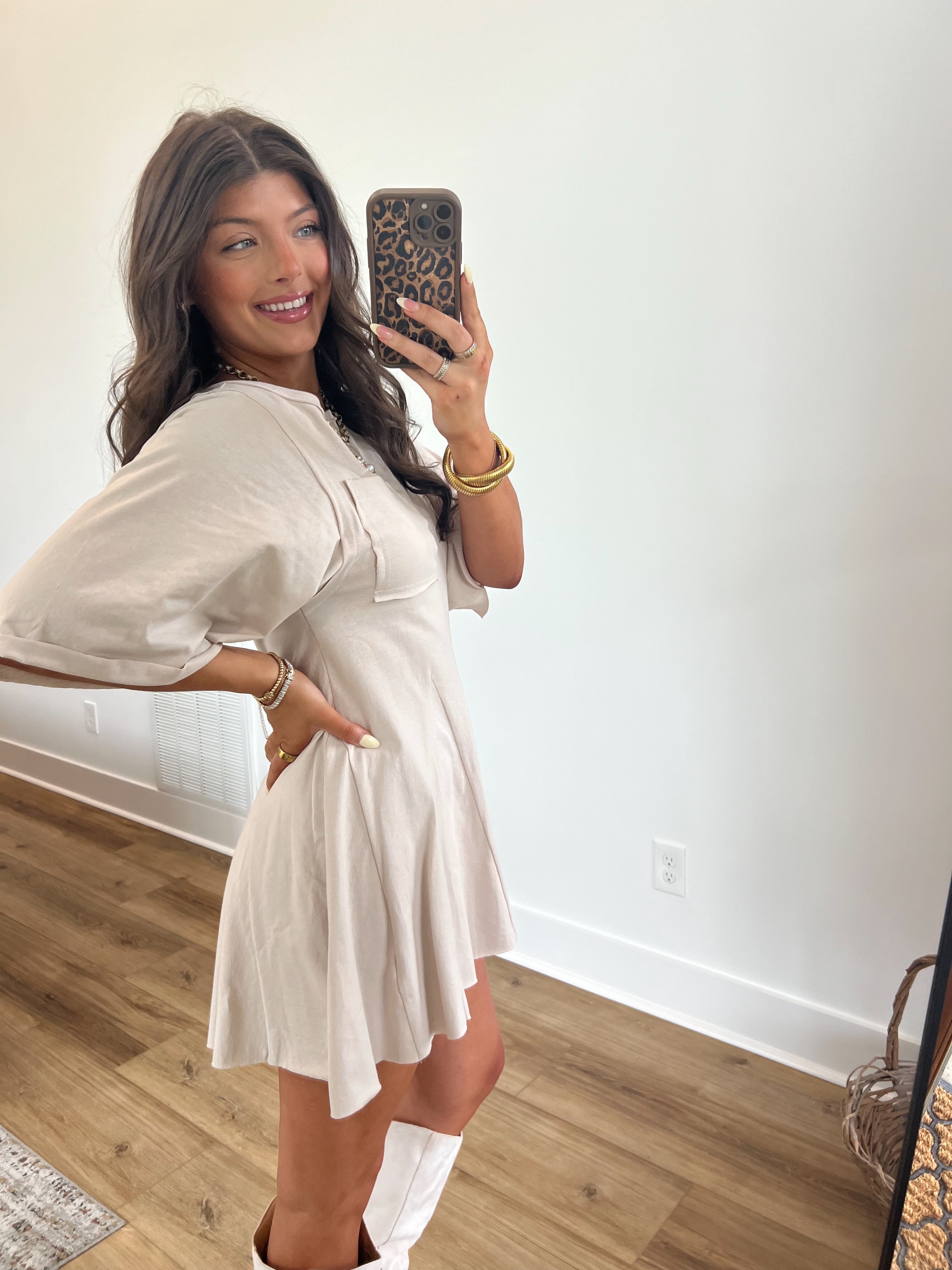 Cinched Waist T-Shirt Romper