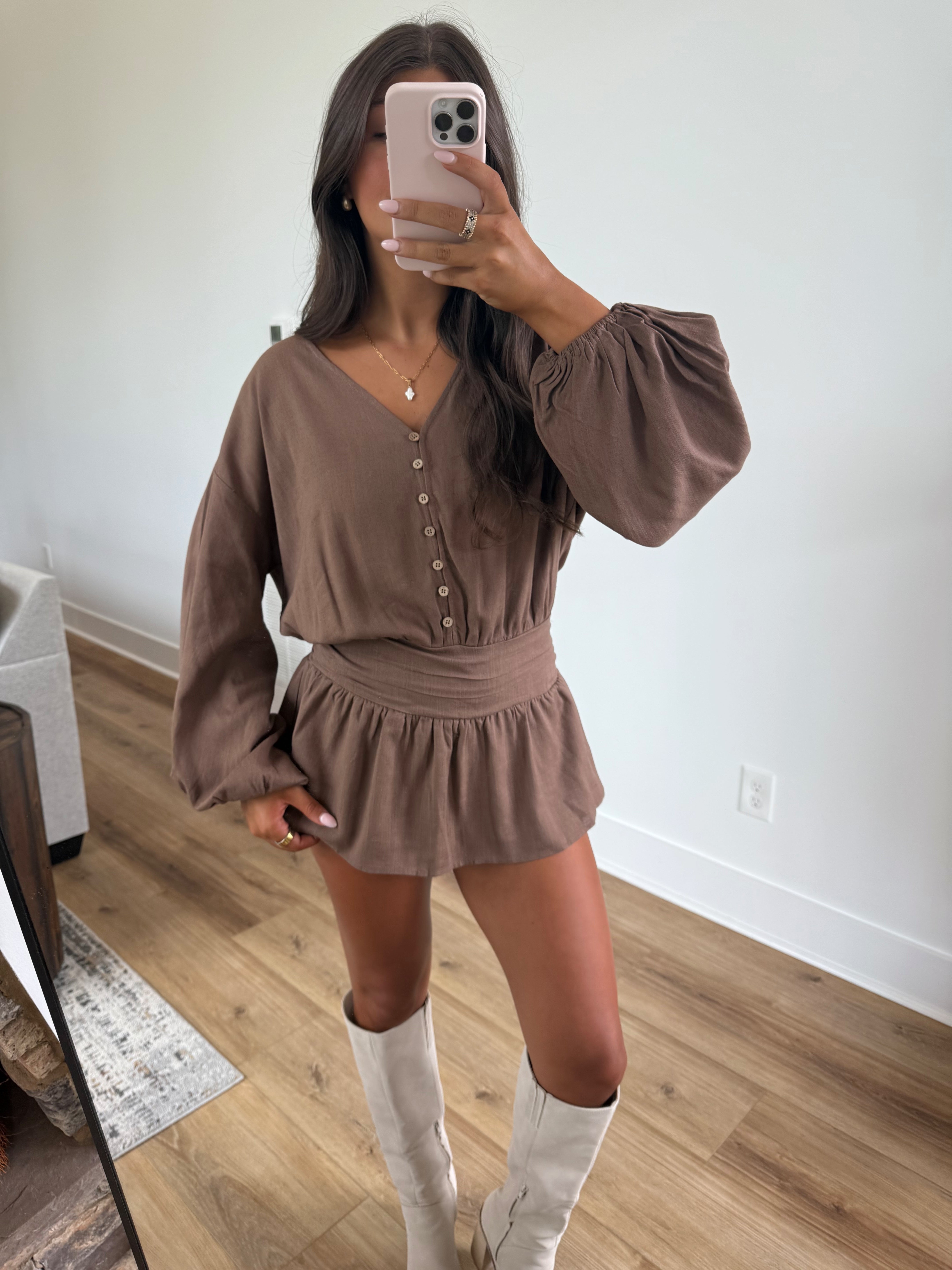Falling Leaves Romper (PRE-ORDER (1-2 week)/ Restock)
