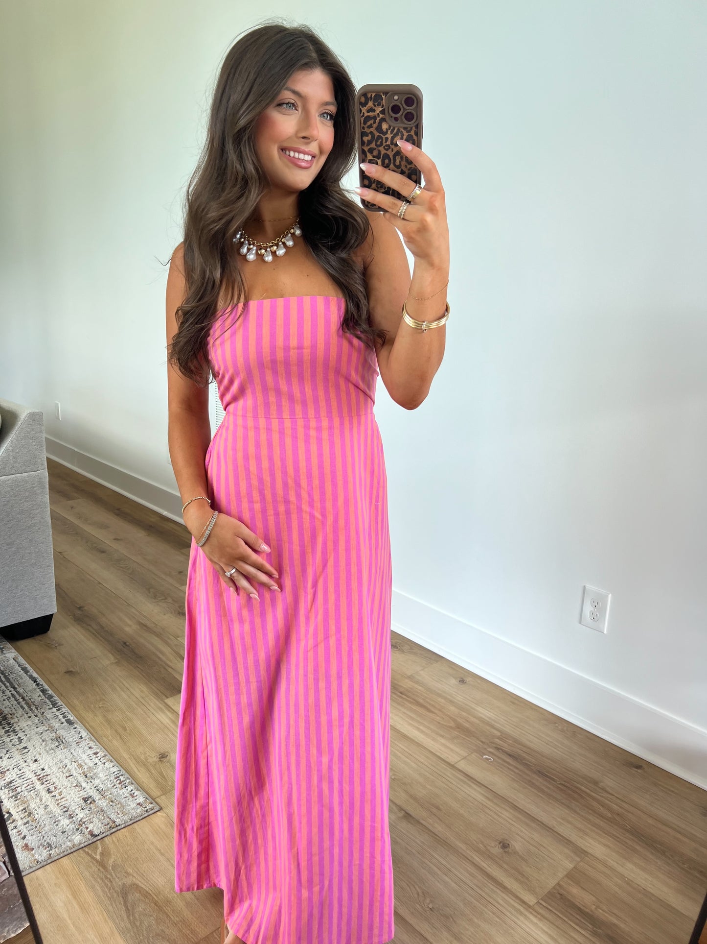 Sunrise Strip Maxi Dress