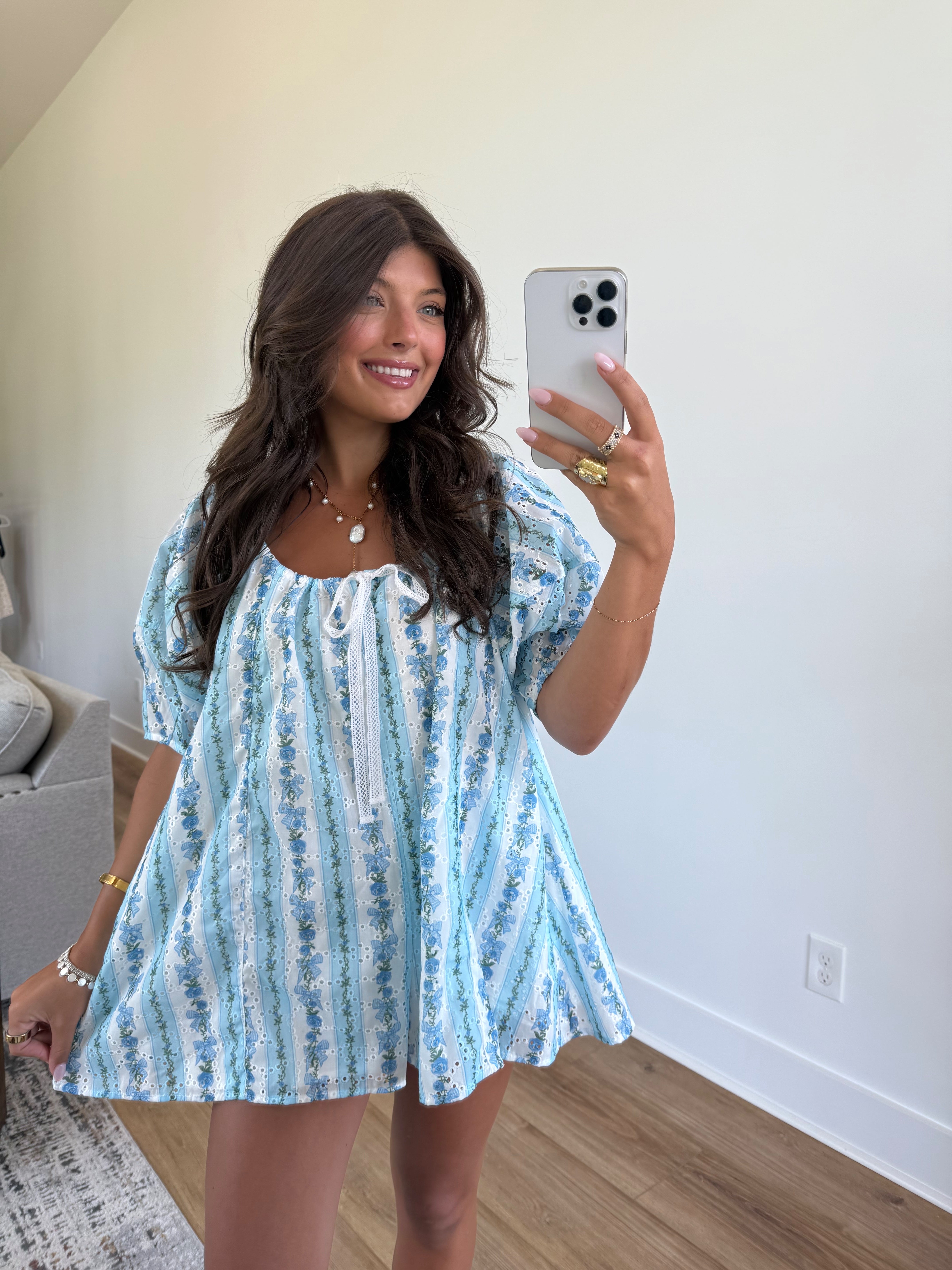 Blueberry Ribbons Romper