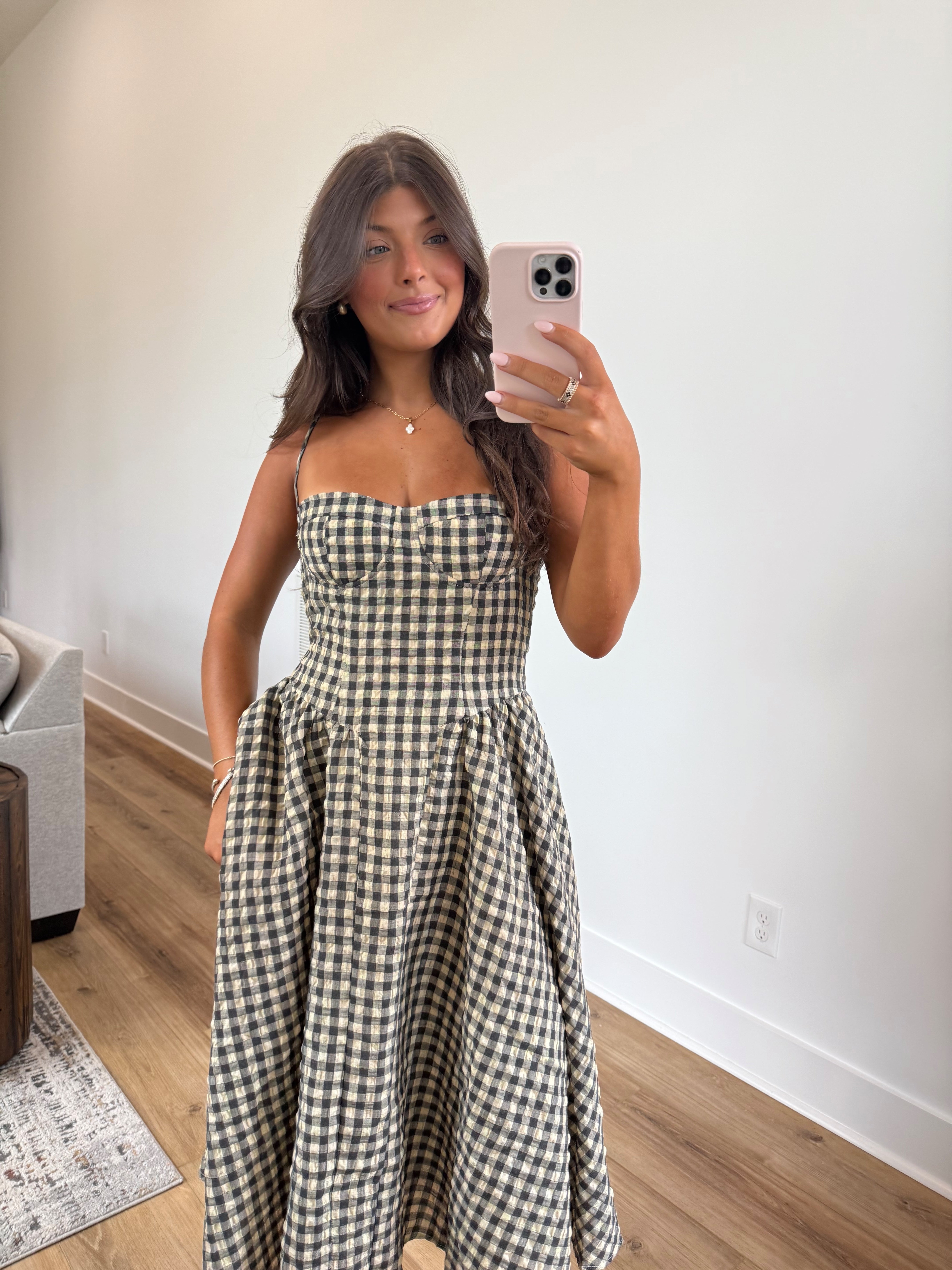 Apple Cider Check Dress