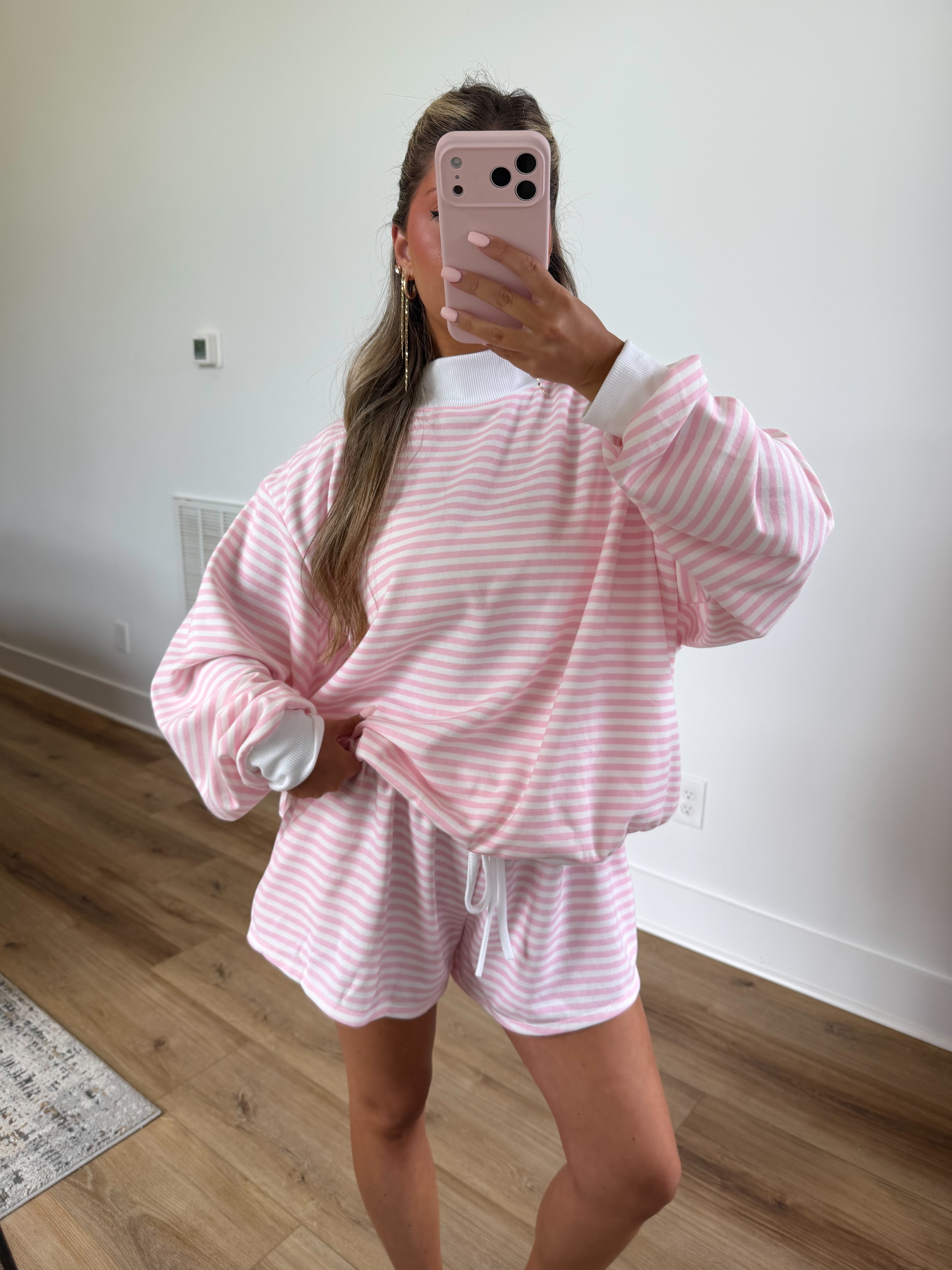 Lovey Stripes Mockneck Set