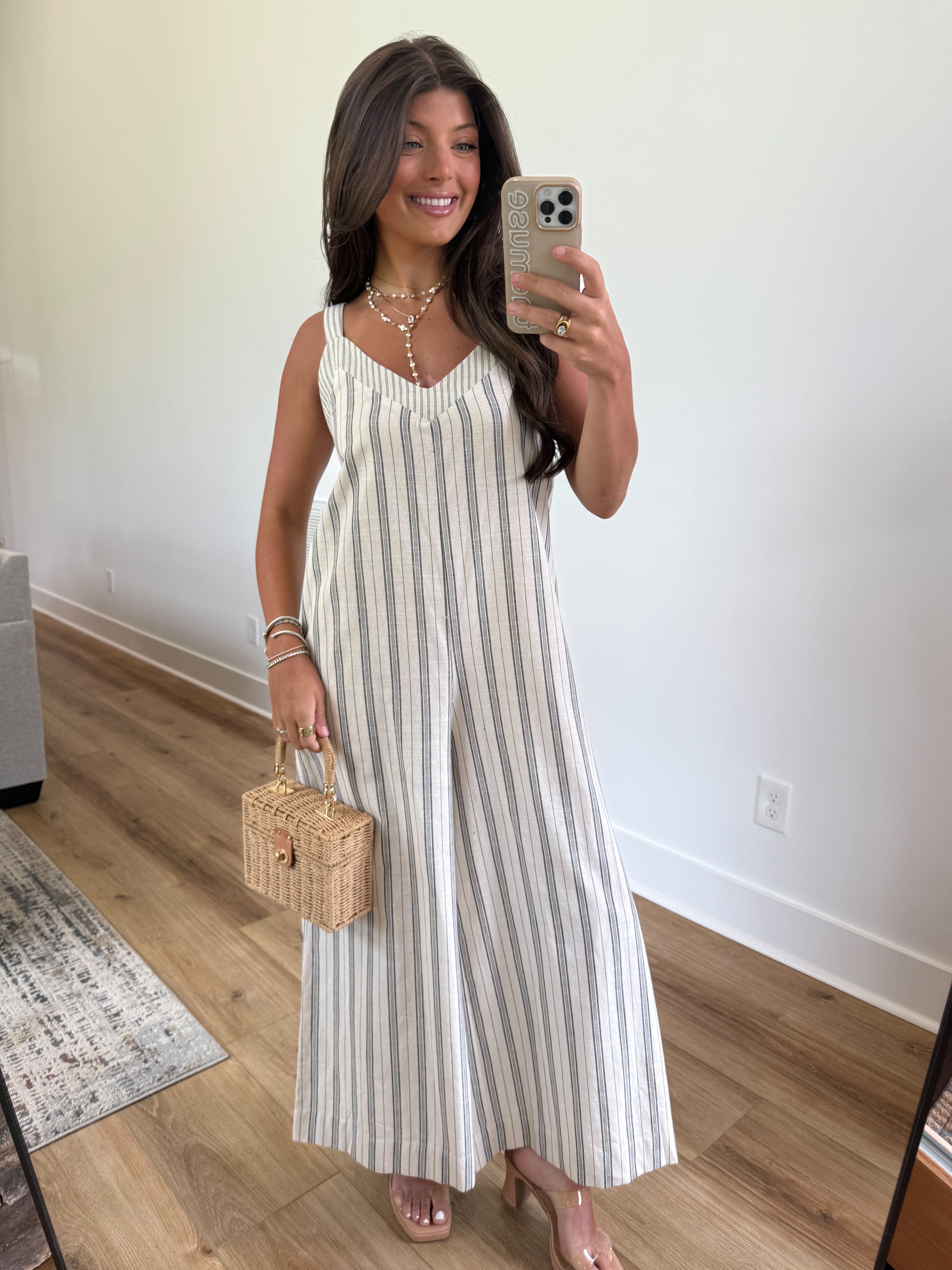 Melanie Stripe Jumpsuit
