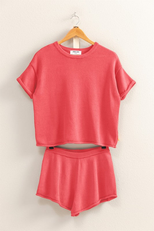 Coral Knit Lounge Set