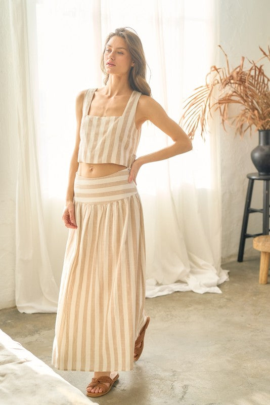 Cream Stripes Set