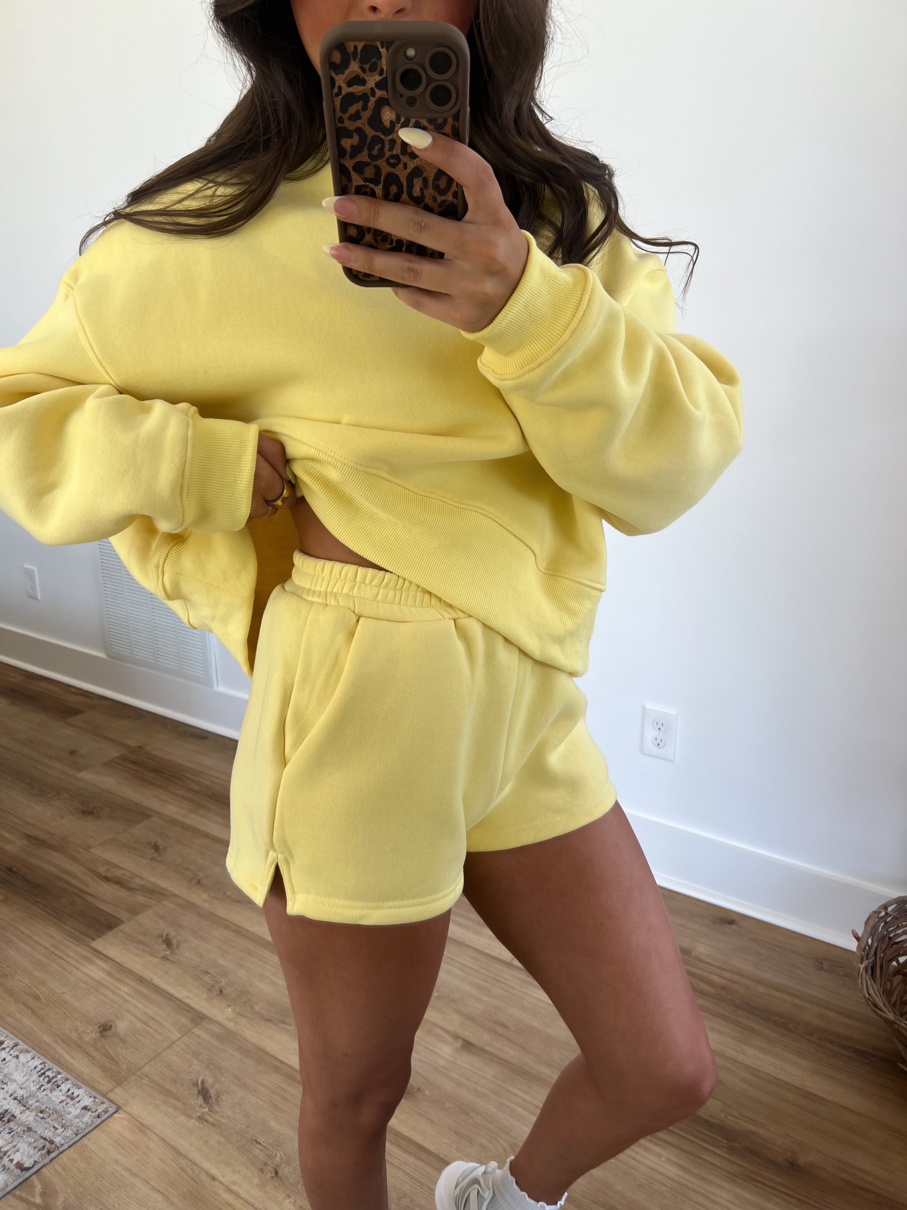 Lemon Sweatshort Set