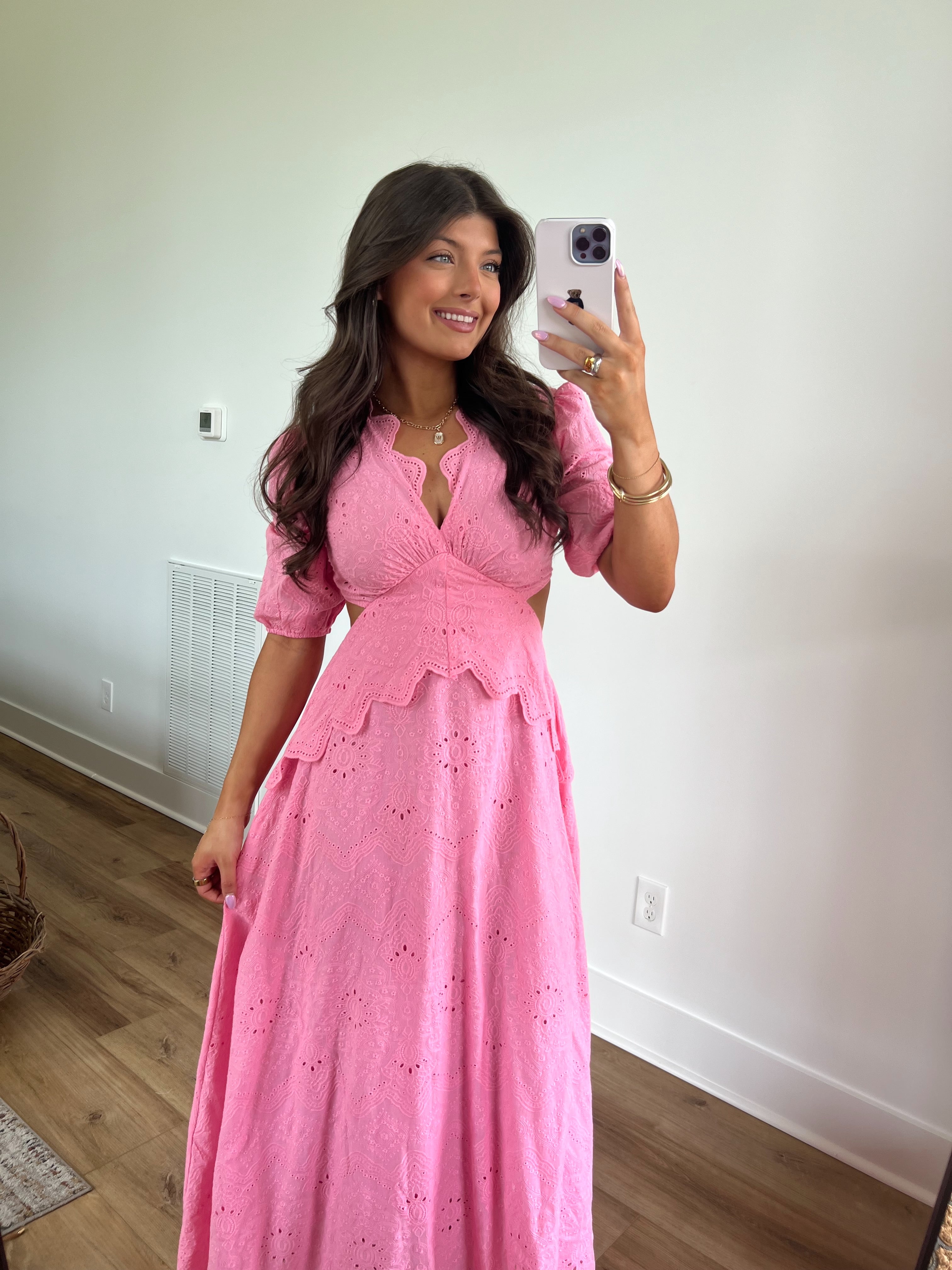 Coosa Eyelet Maxi Dress