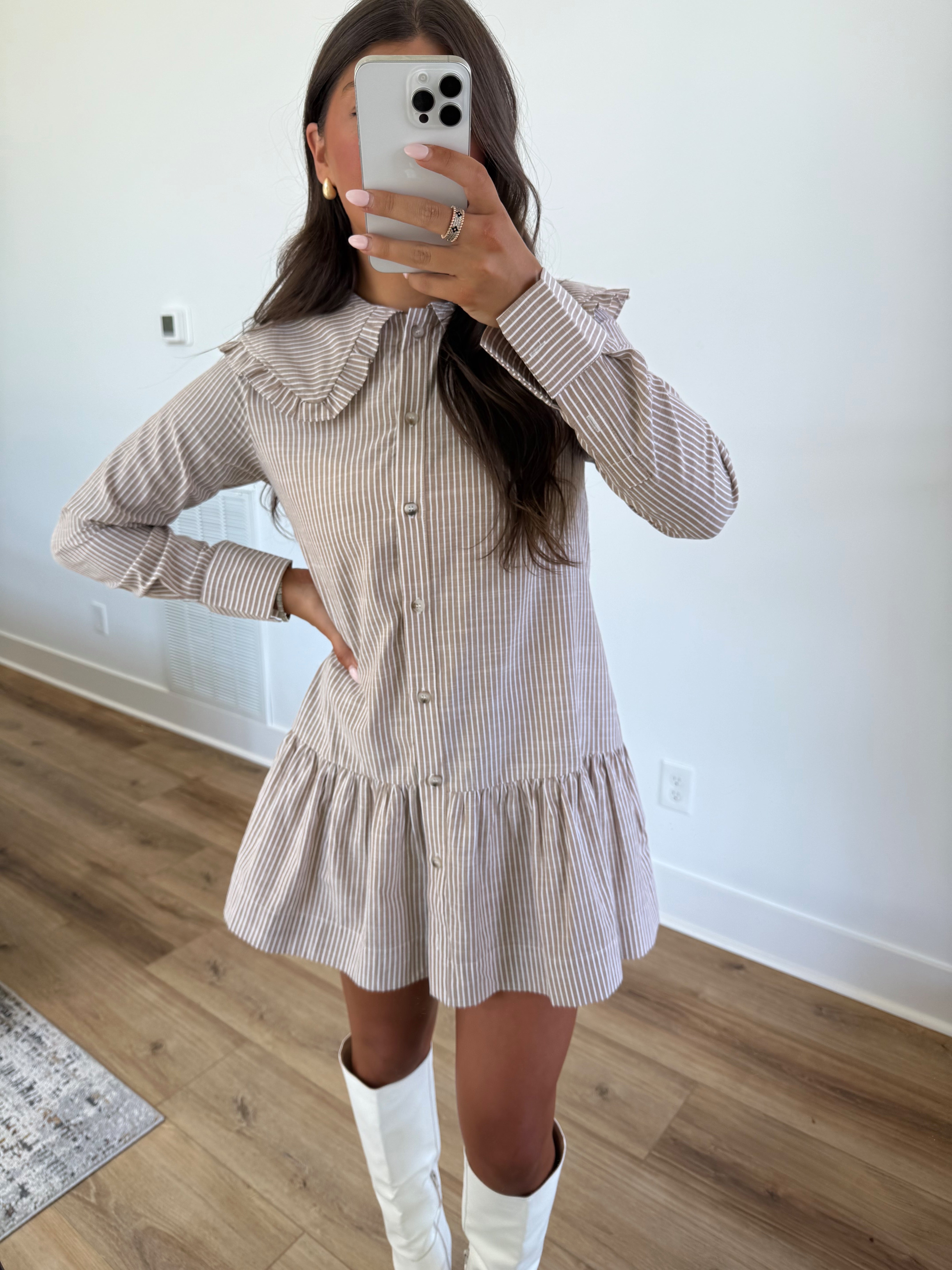 Thankful Days Collared Dress
