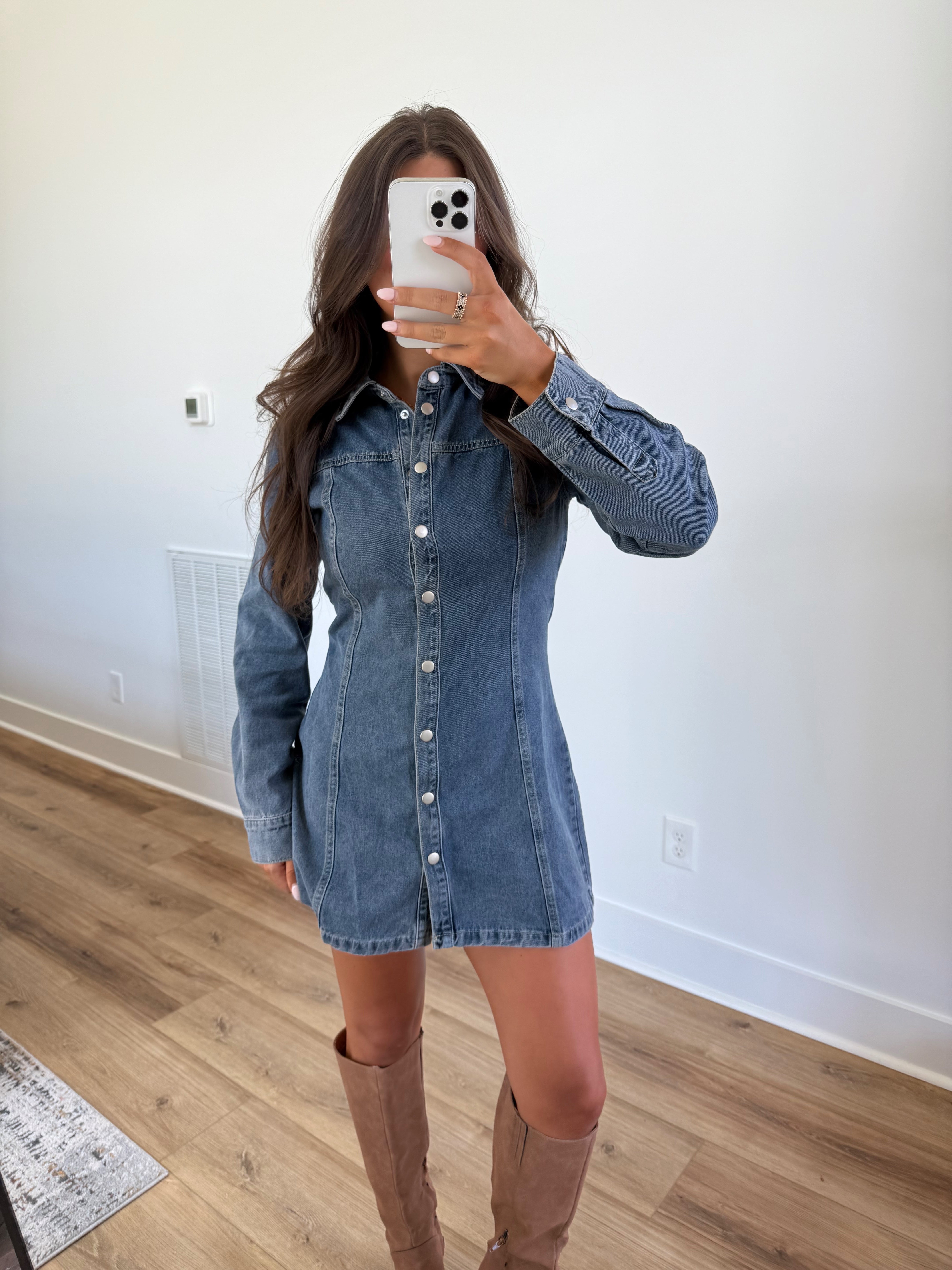 Classic Blue Jean Dress(PRE-ORDER (11/7)/ Restock)