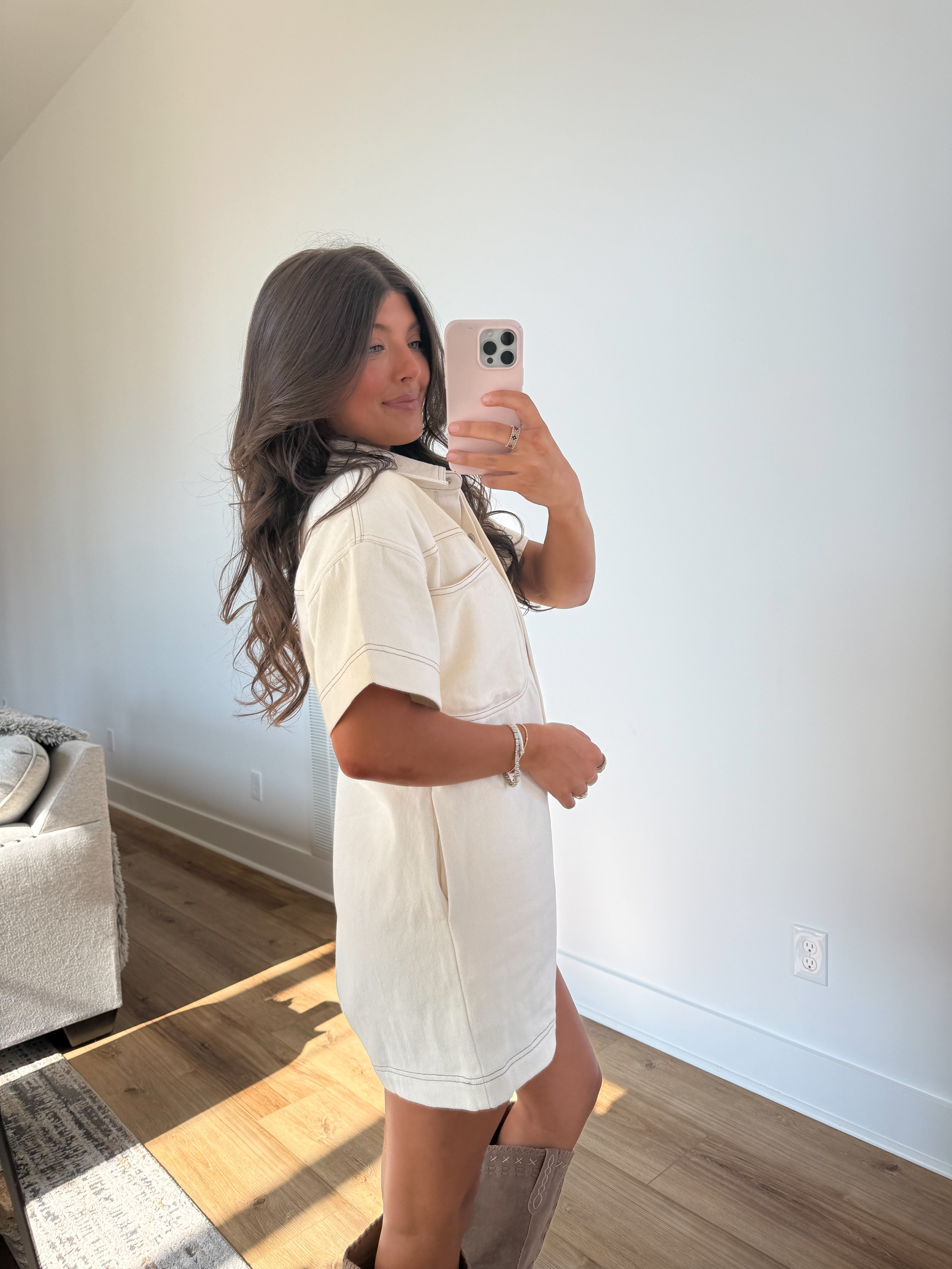 Claudia Cream Romper