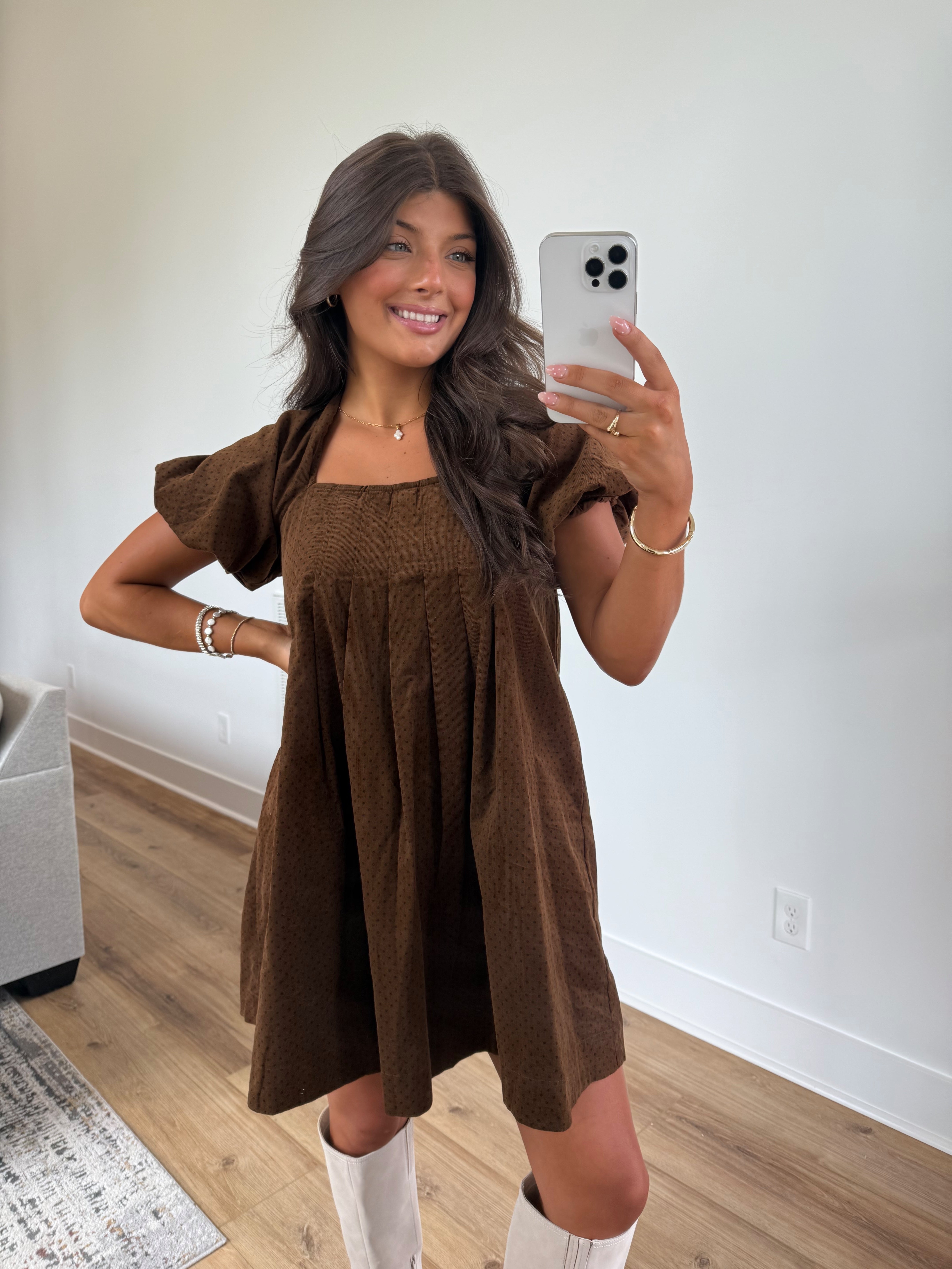 Harlow Polka Dot Mini Dress