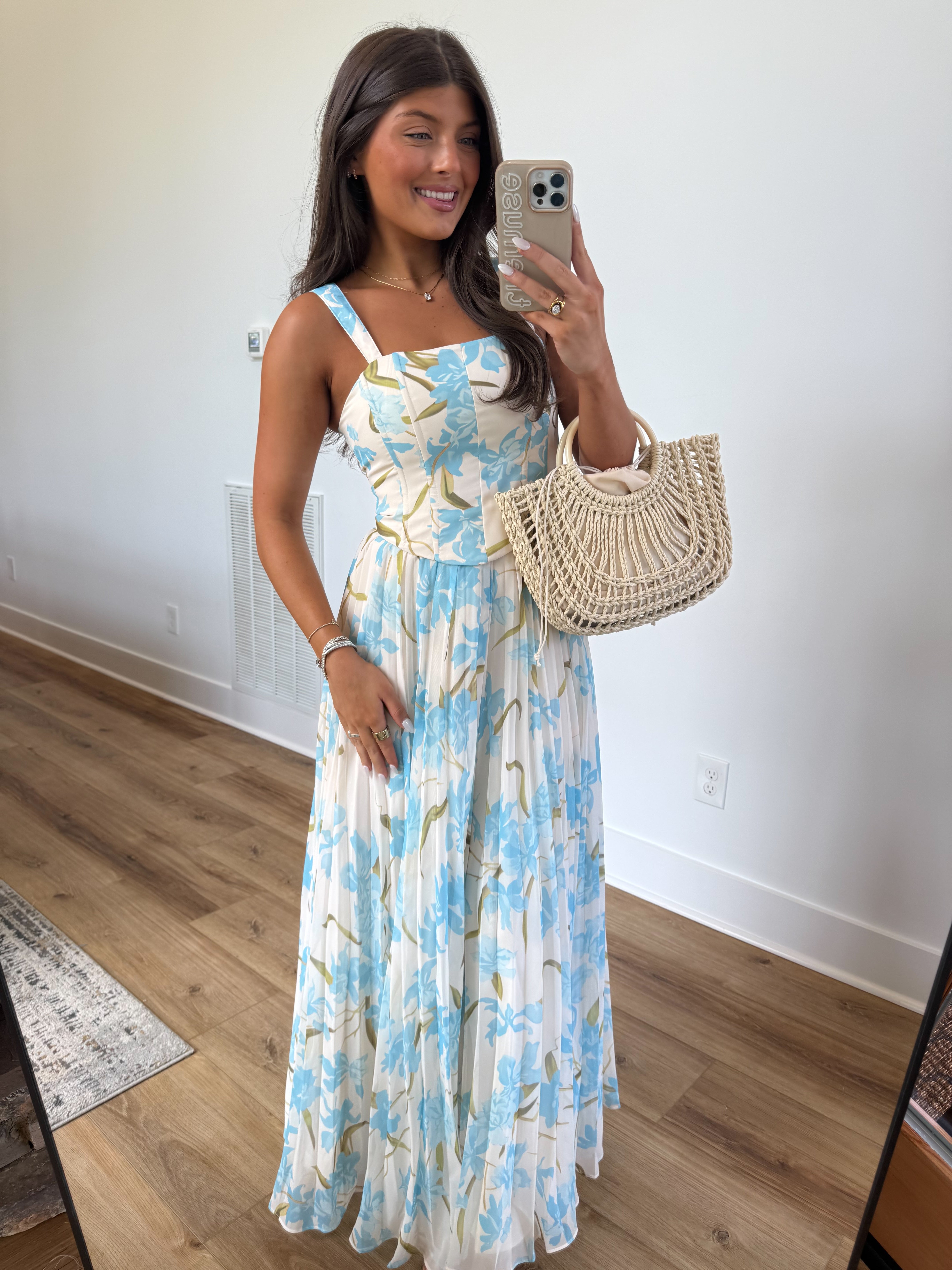 Floral Romance Corset Maxi