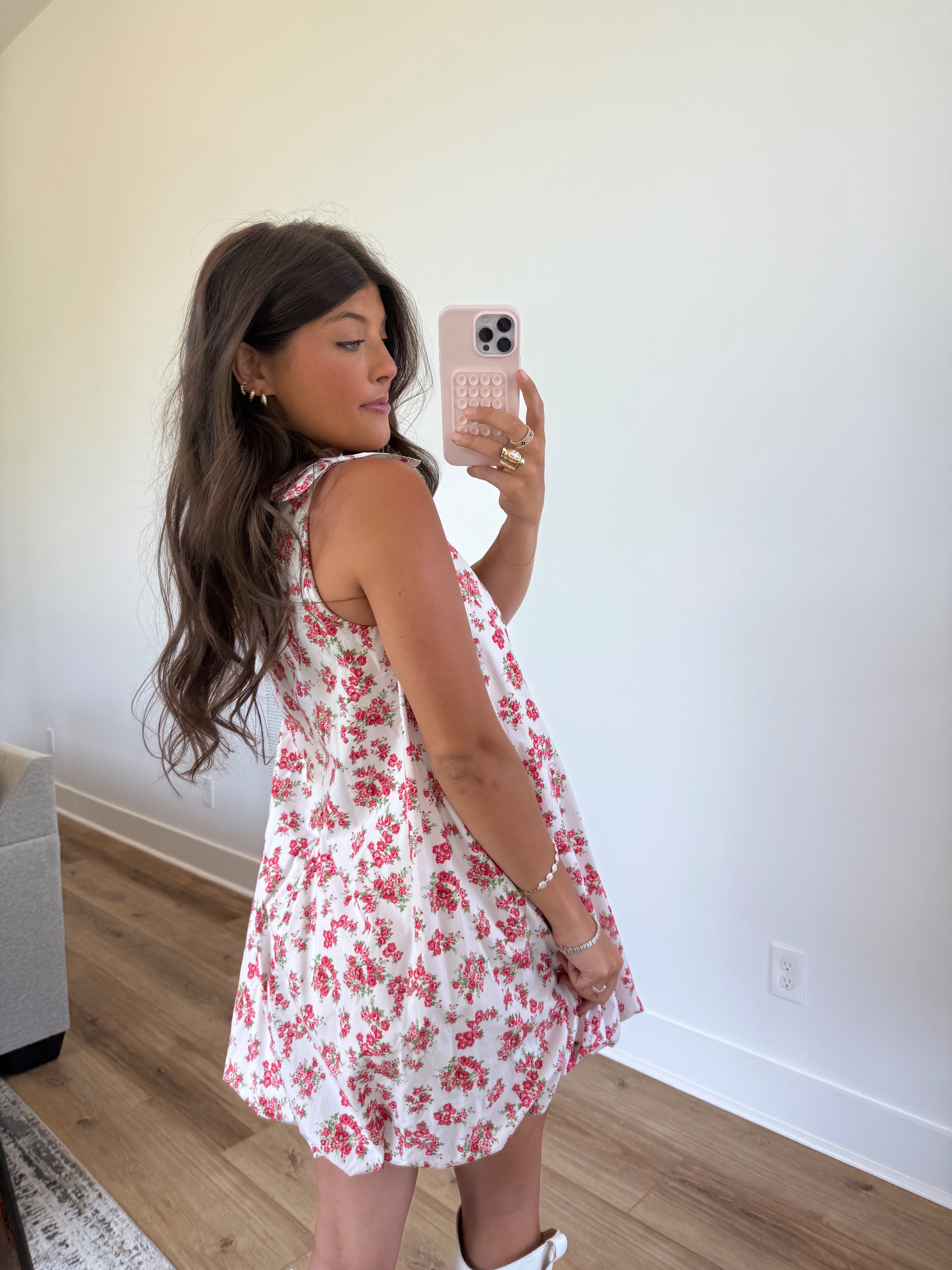 The Blossom Bubble Mini Dress