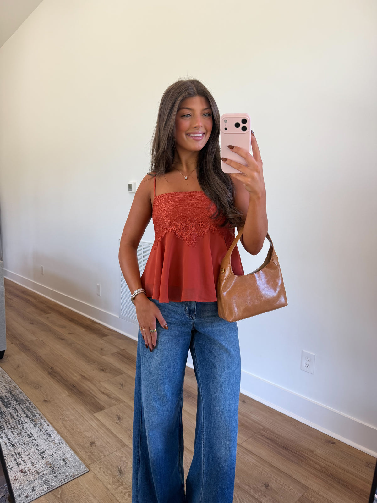Cinnamon Lace Tank
