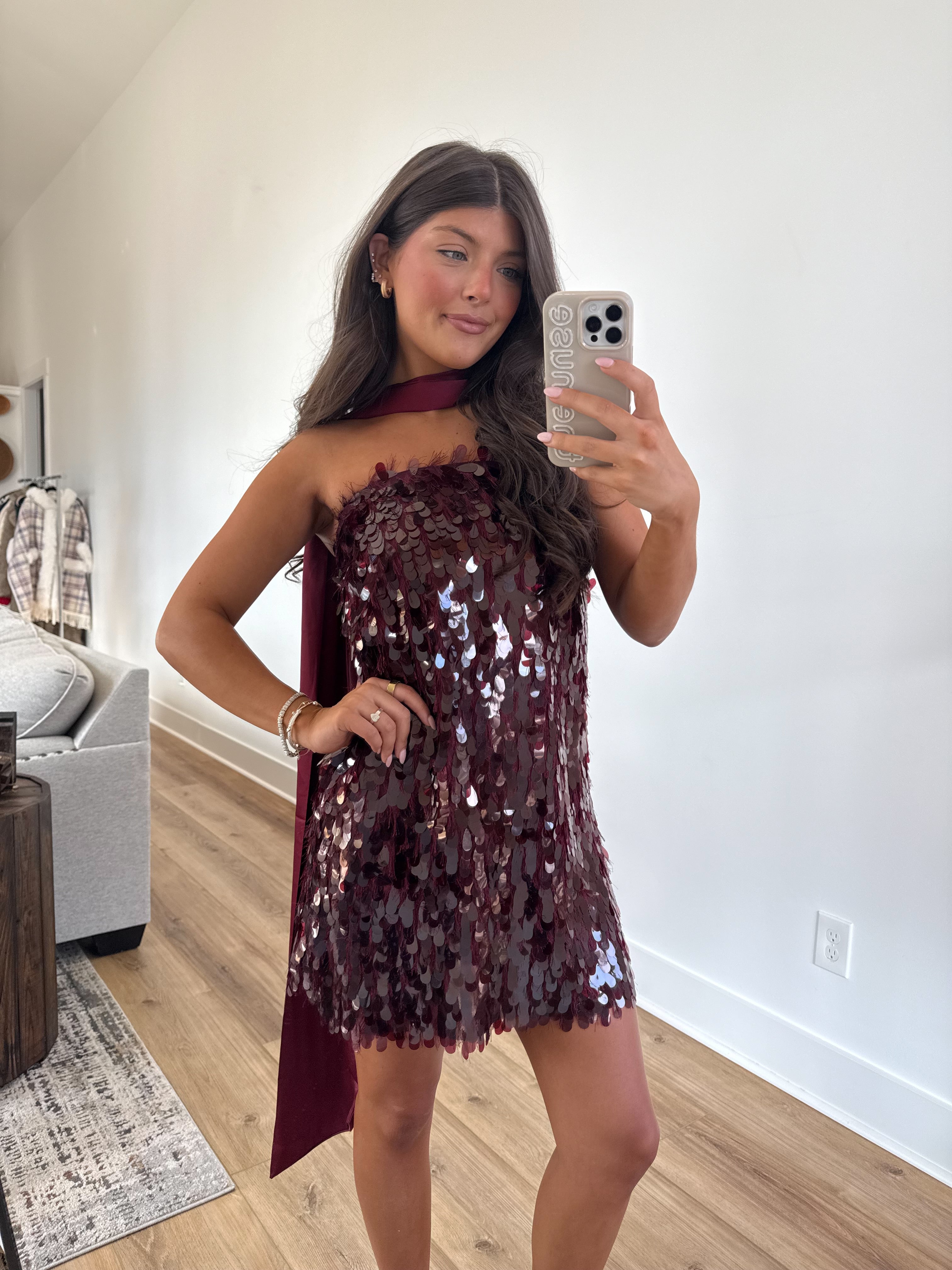 The Burgundy Spritz Dress