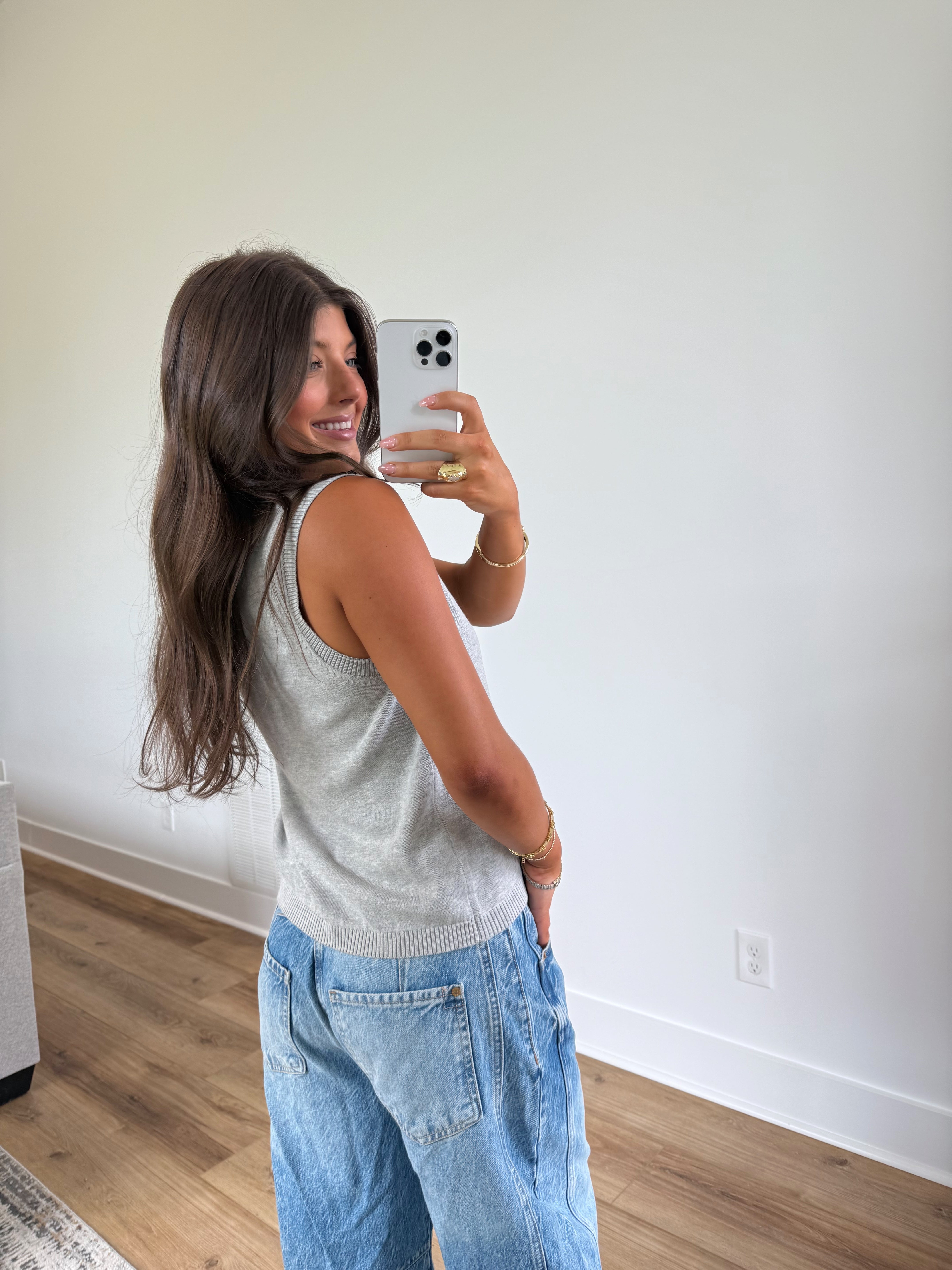 Cozy Slate Sweater Vest
