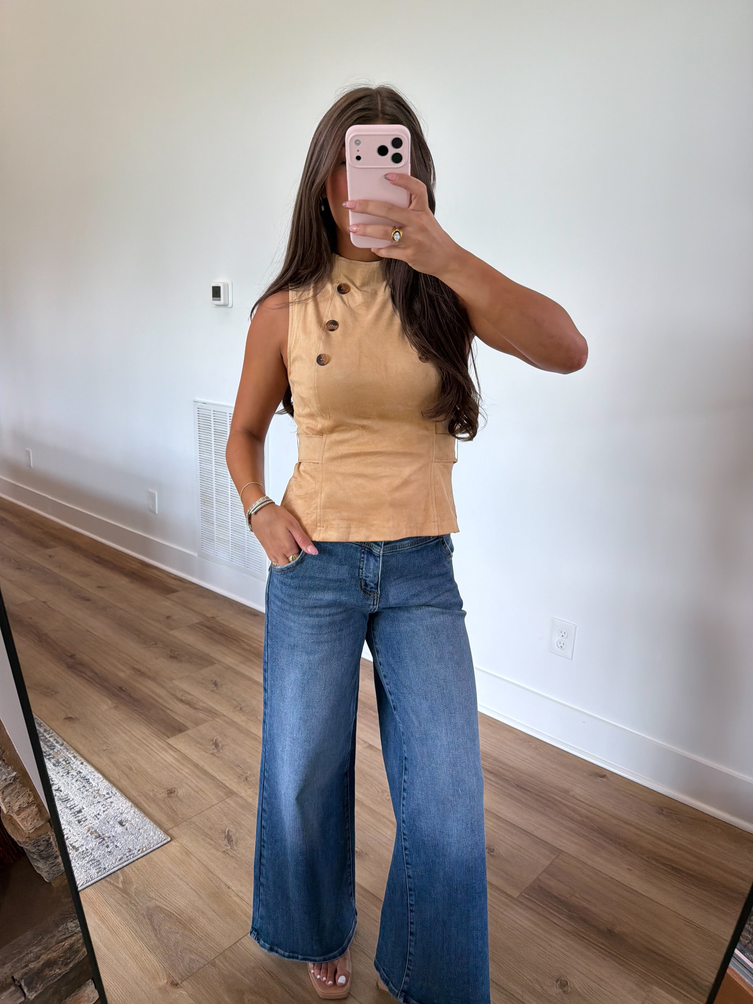 Kensington Button Top