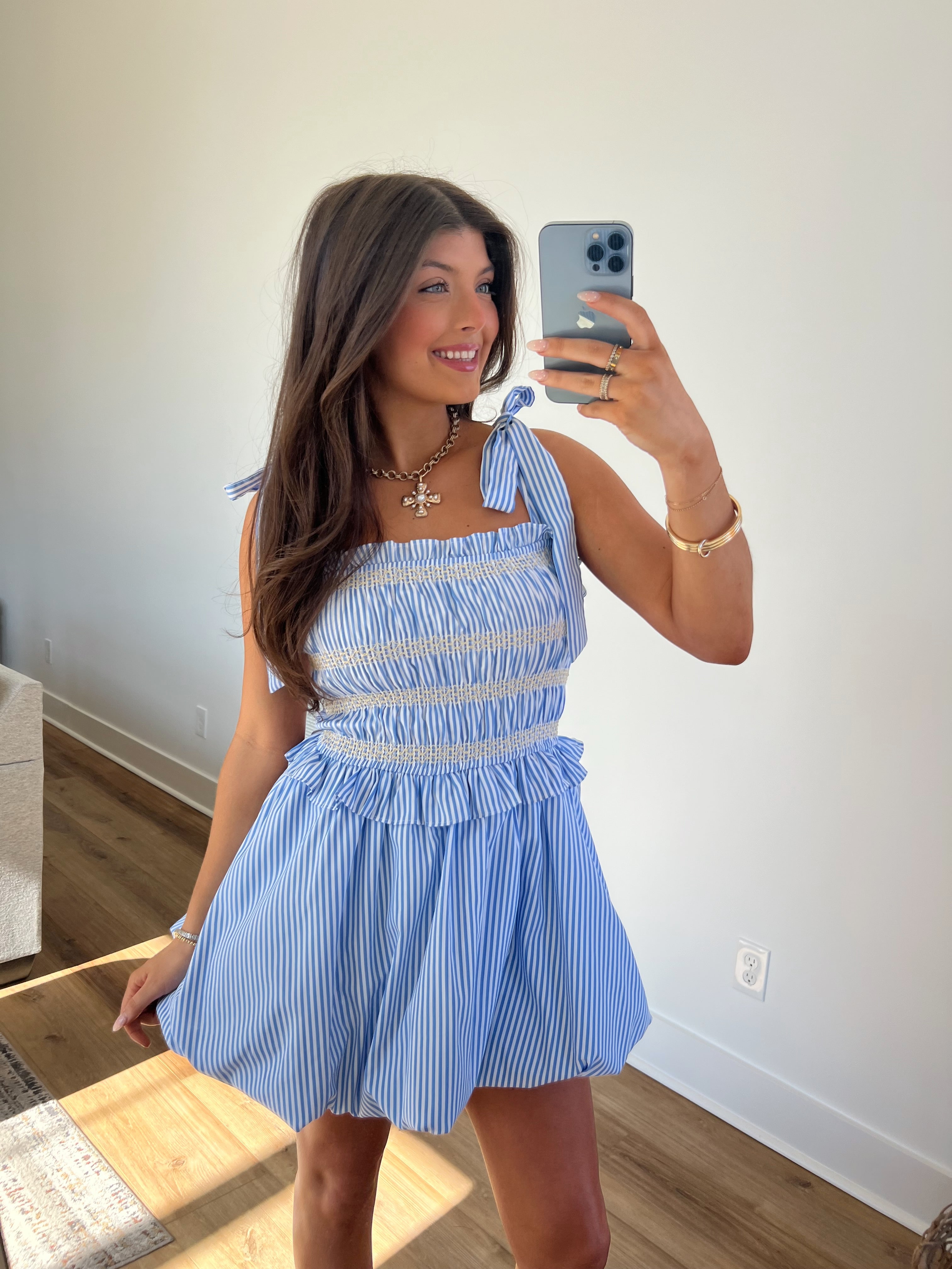 Smocked Waves Bubble Dress