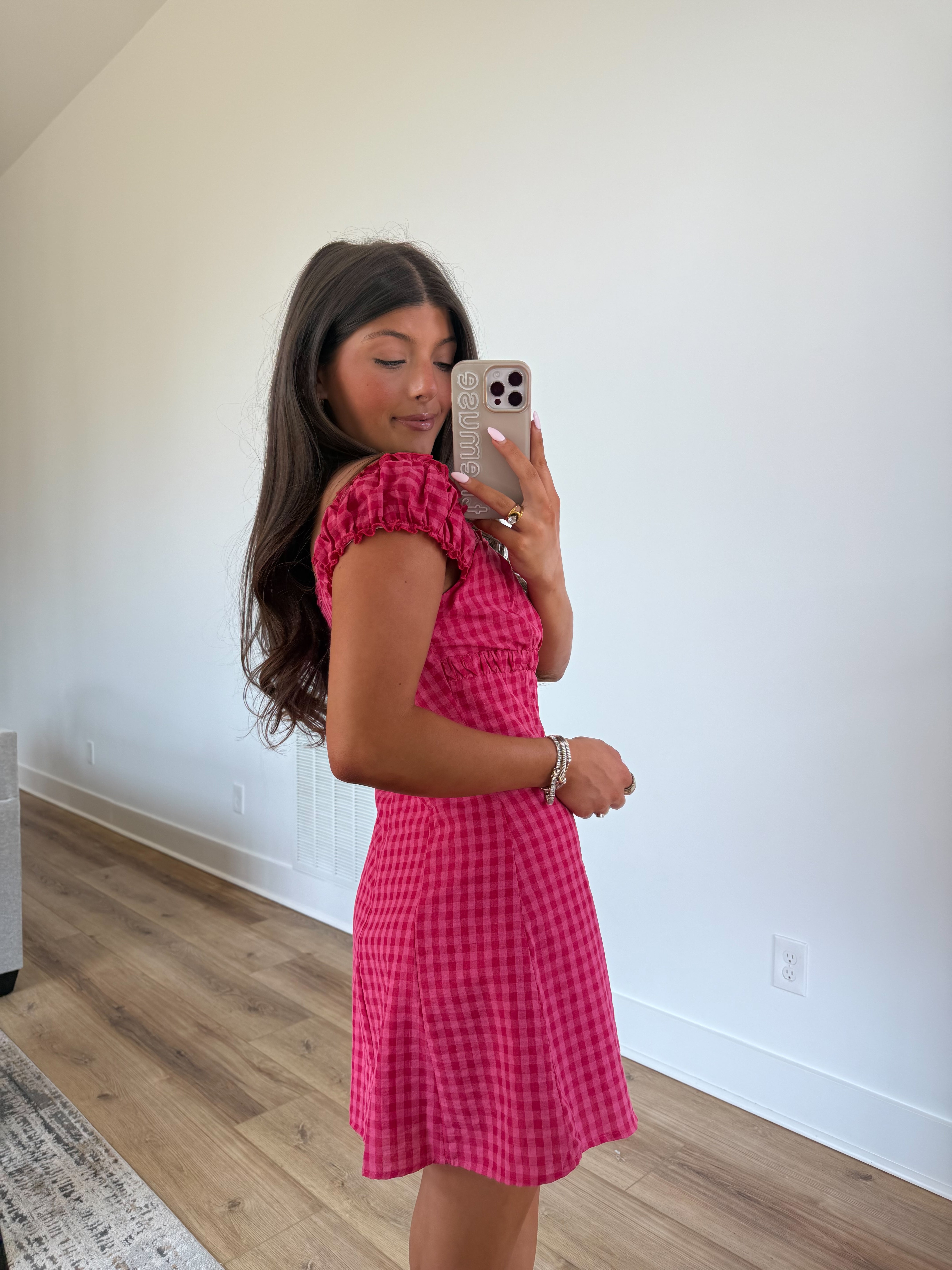 Lisi Gingham Mini Dress