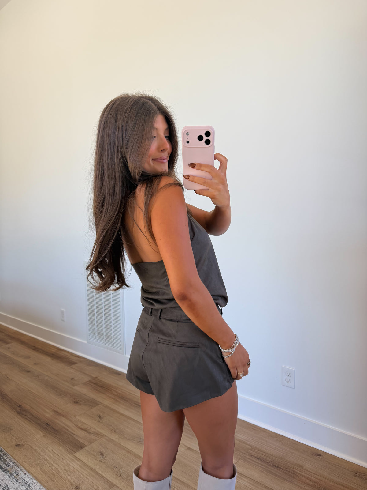 Mckenna Suede Shorts Set