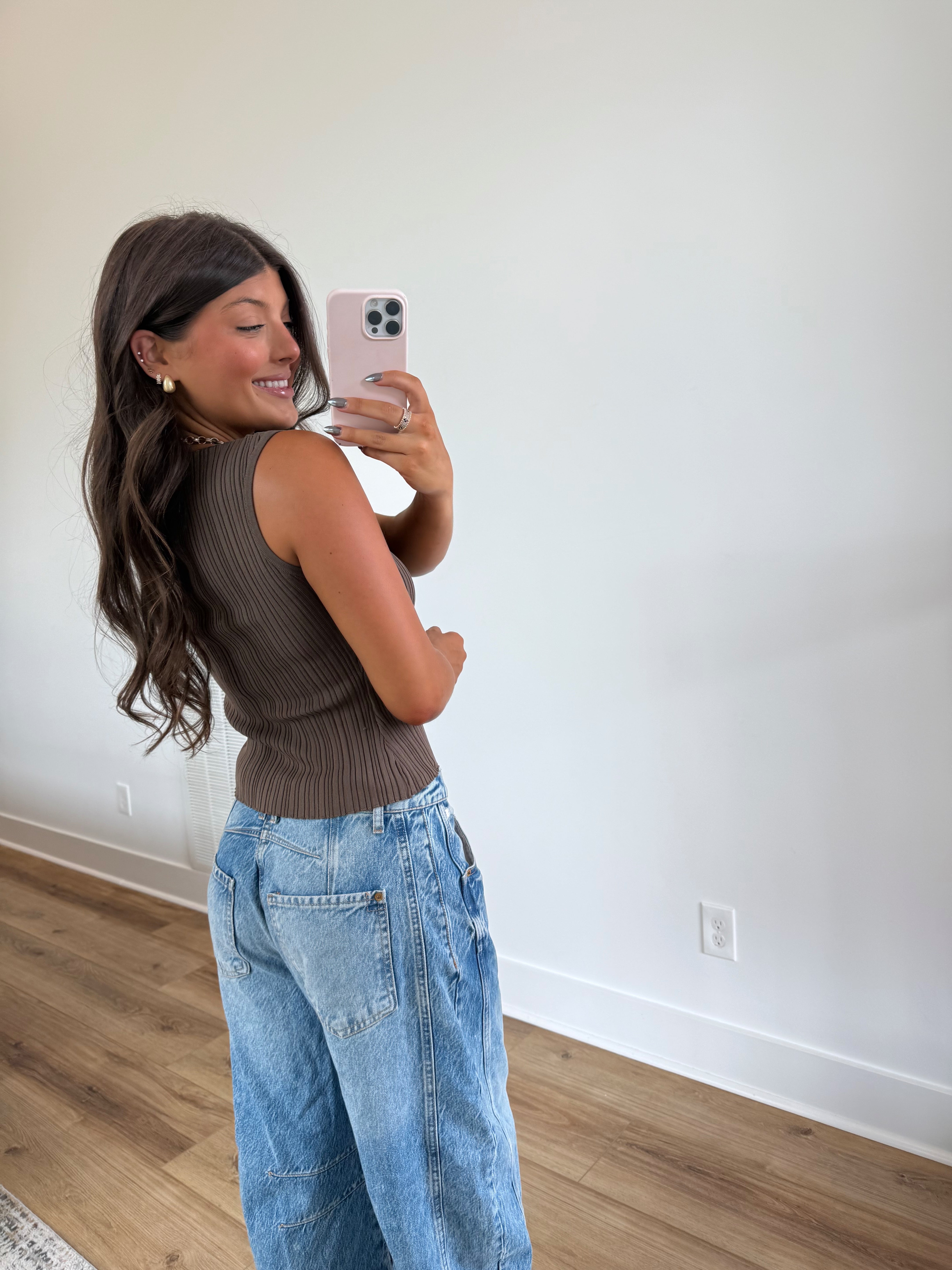 The Mocha Ribbed Tank