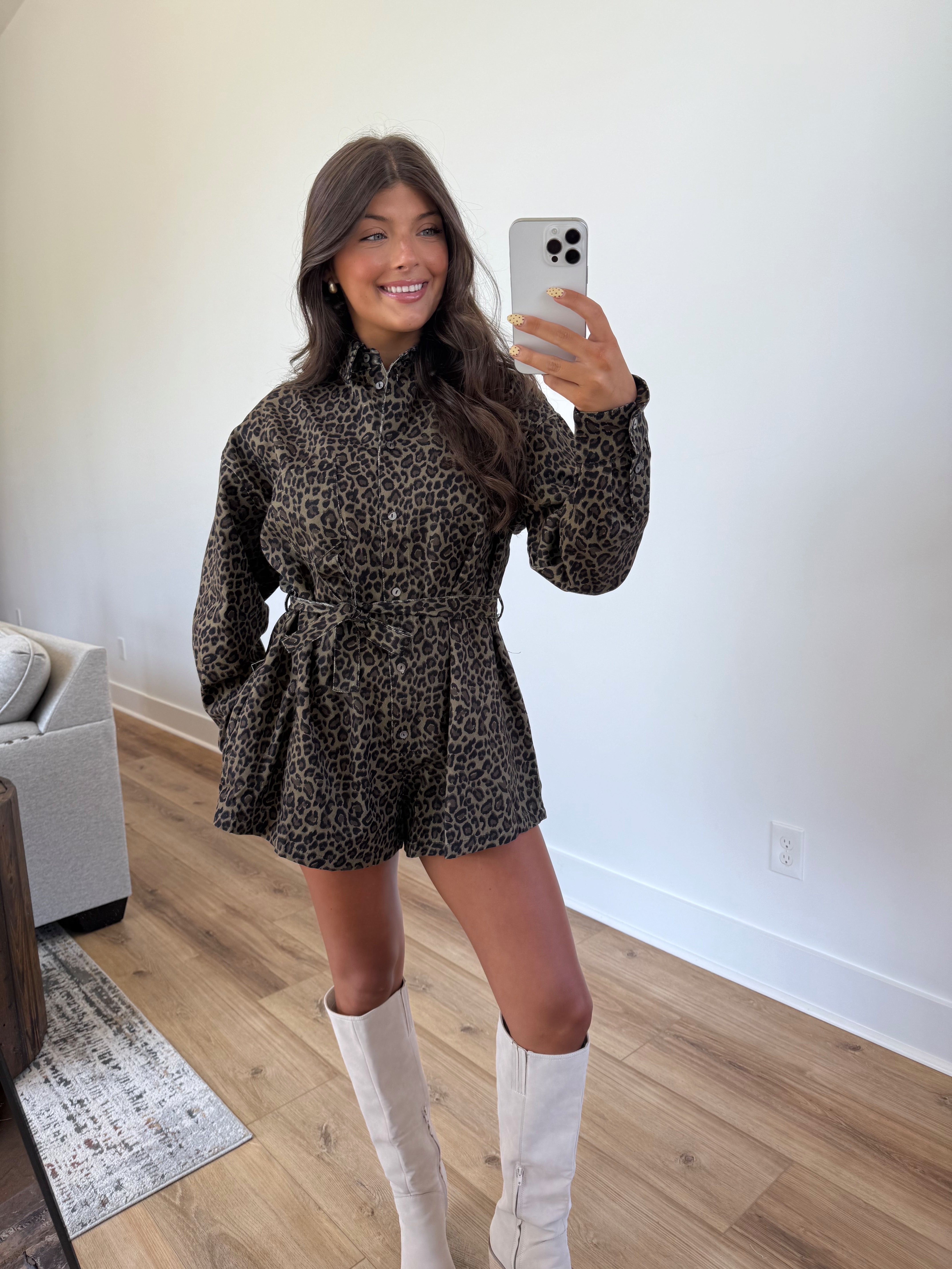 Boxy Cheetah Romper